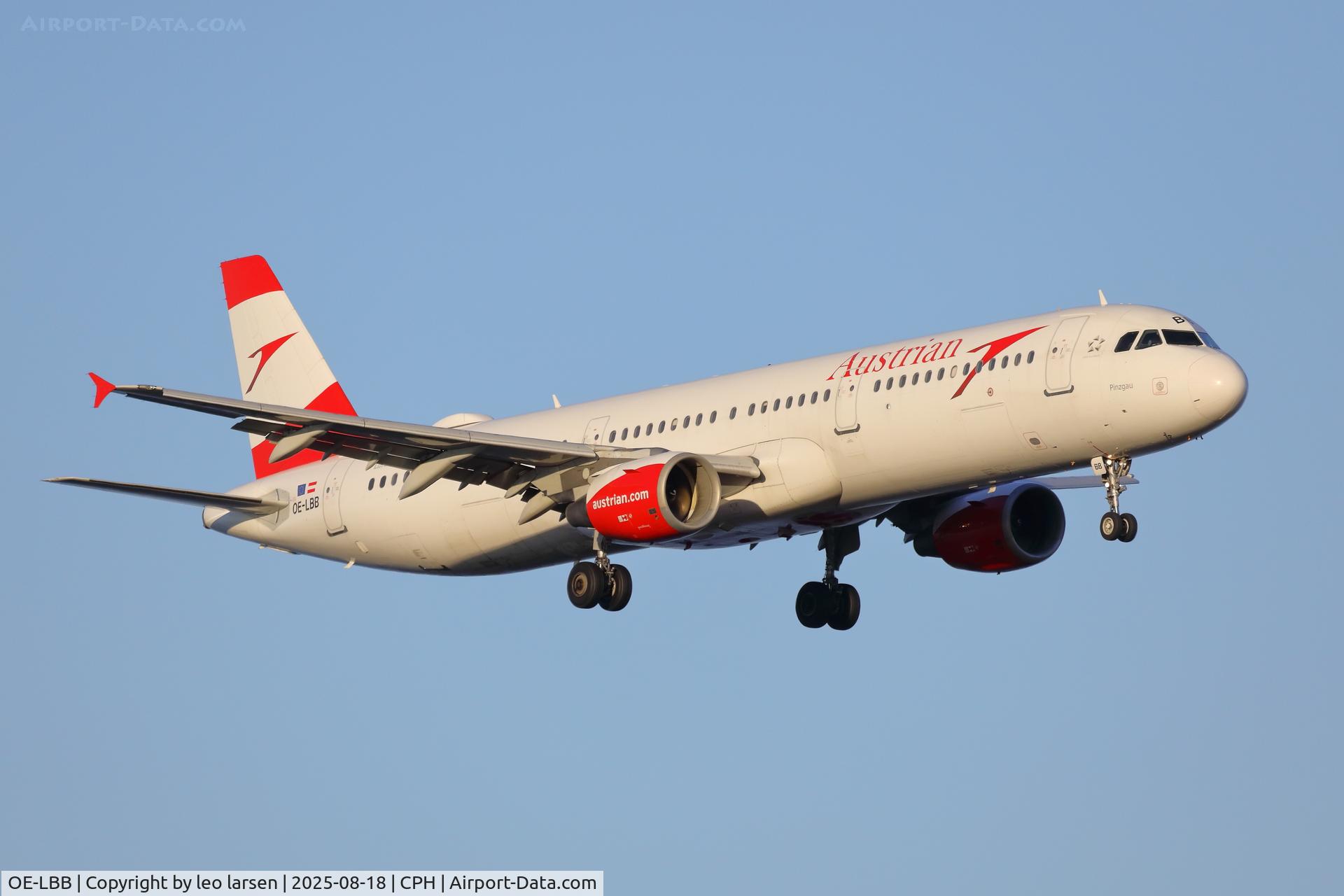 OE-LBB, 1995 Airbus A321-111 C/N 570, Copenhagen 18.8.2025
