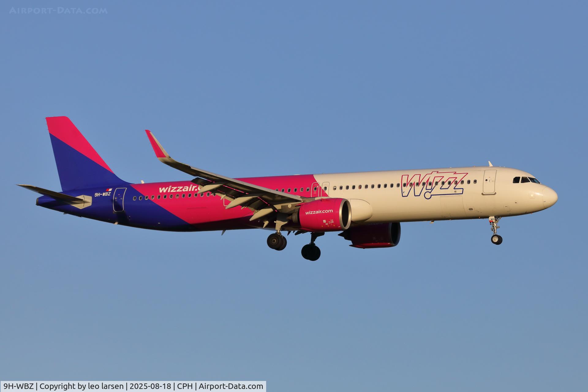 9H-WBZ, 2022 Airbus A321-271NX C/N 10985, Copenhagen 18.8.2025