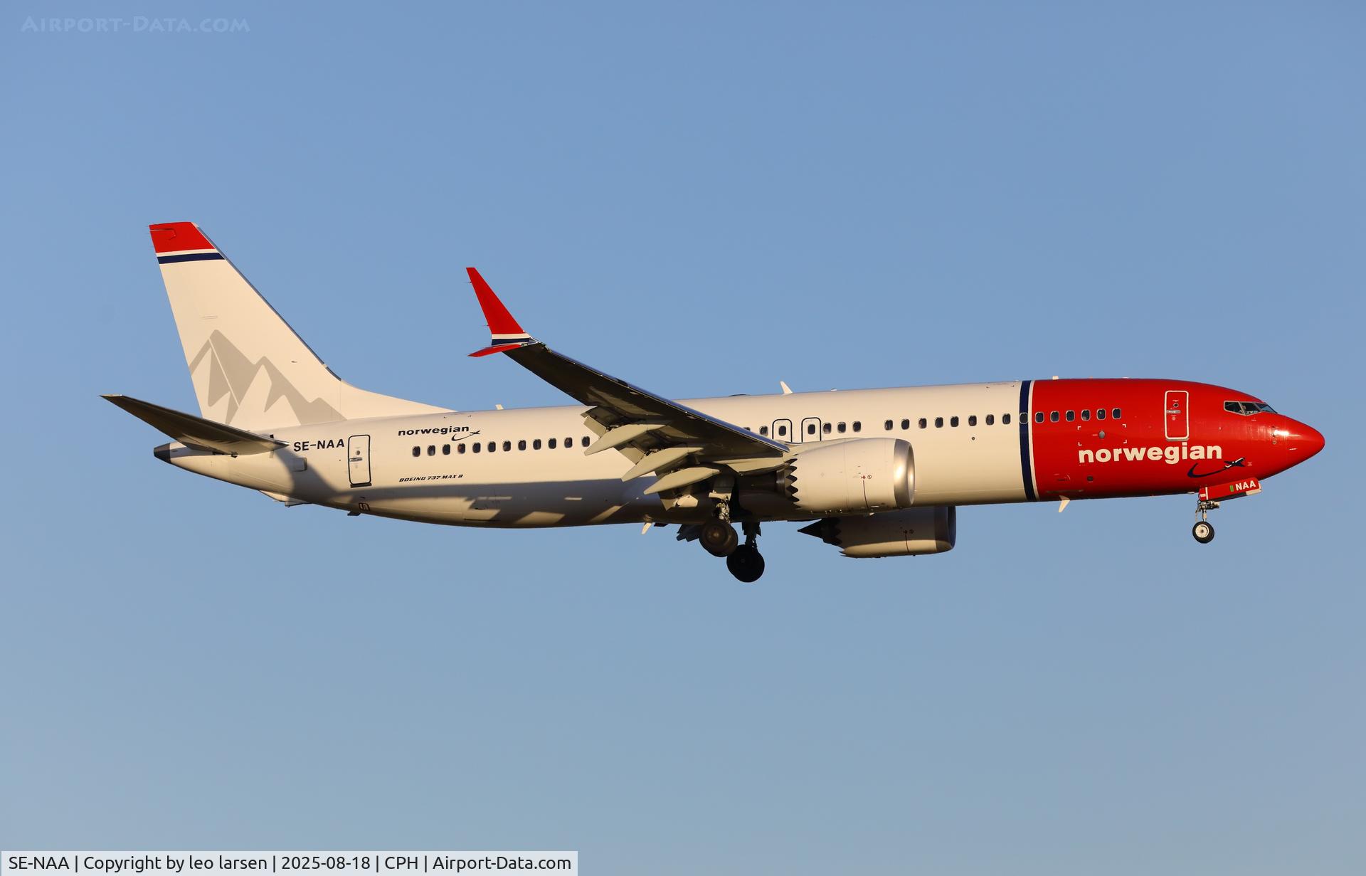SE-NAA, 2025 Boeing 737-8 MAX C/N 44878, Copenhagen 18.8.2025