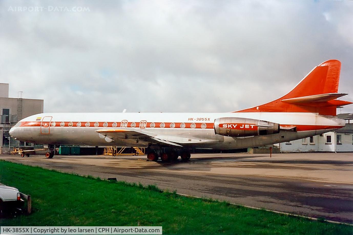 HK-3855X, 1969 Sud Aviation SE-210 Caravelle 10B3 Super B C/N 265, Copenhagen 8.1993