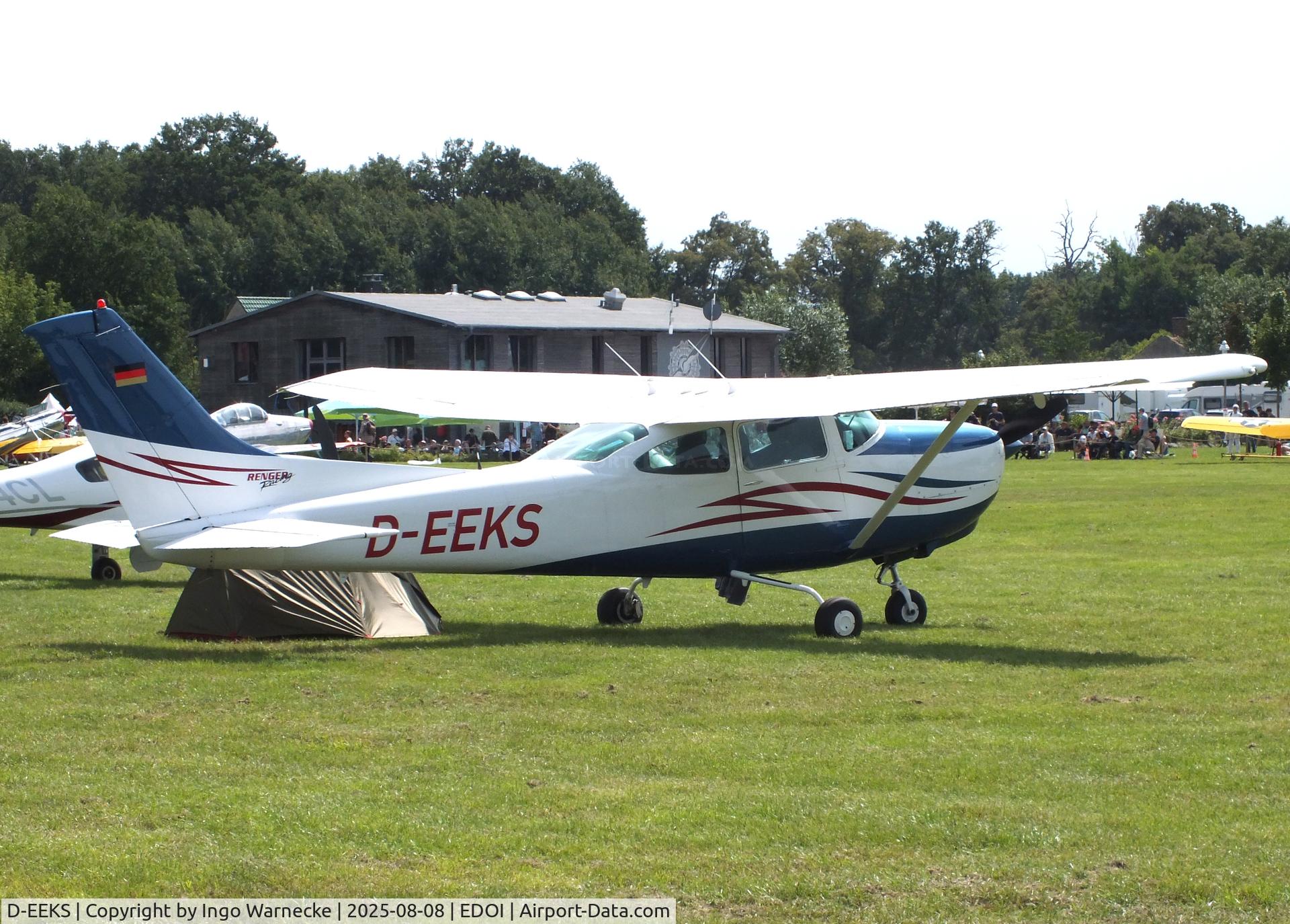 D-EEKS, 1979 Cessna TR182 Turbo Skylane RG Turbo Skylane RG C/N R18200990, Cessna TR182 Turbo Skylane RG at Bienenfarm airfield during the 2025 Quax Bücker-Treffen (Bücker-Meeting) and Vintage Aerobatic World Championships