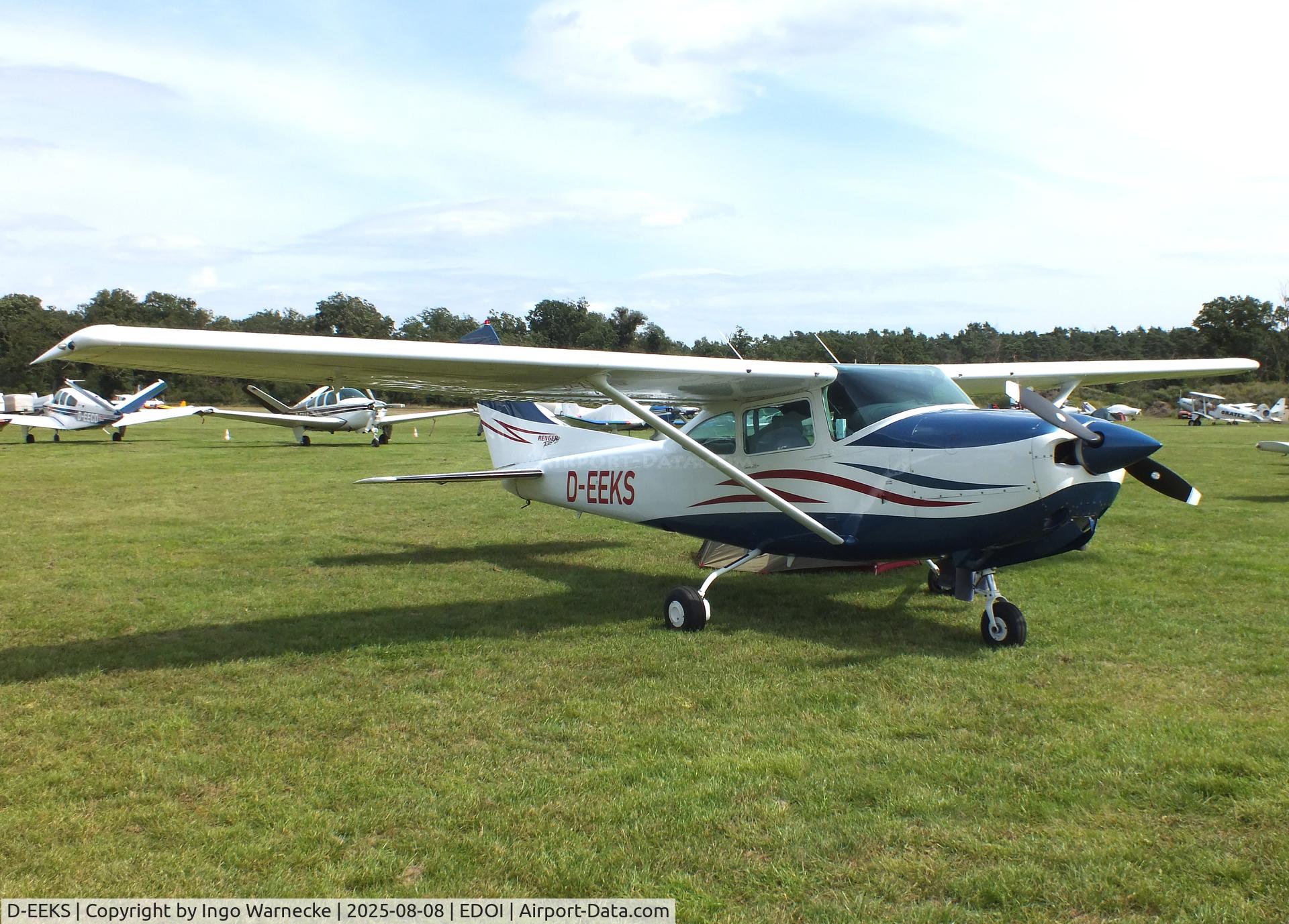 D-EEKS, 1979 Cessna TR182 Turbo Skylane RG Turbo Skylane RG C/N R18200990, Cessna TR182 Turbo Skylane RG at Bienenfarm airfield during the 2025 Quax Bücker-Treffen (Bücker-Meeting) and Vintage Aerobatic World Championships