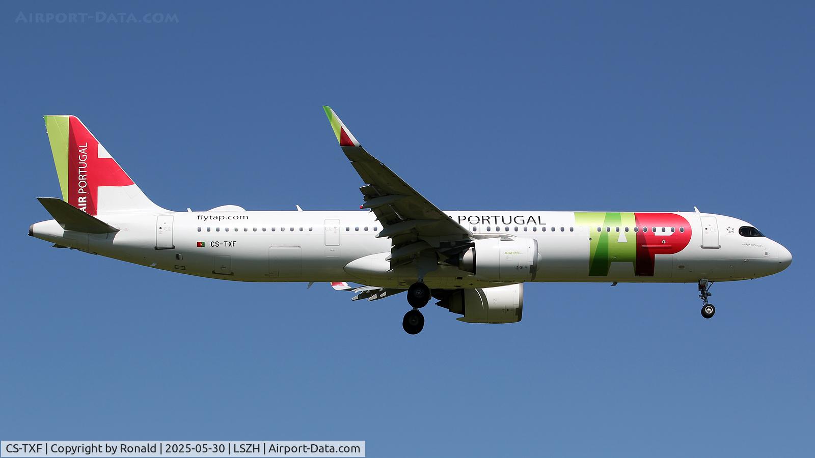 CS-TXF, 2020 Airbus A321-251NX C/N 9230, at zrh
