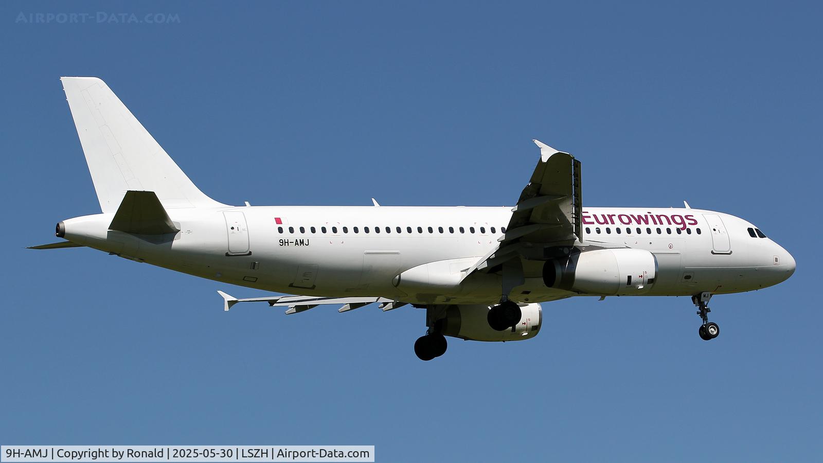 9H-AMJ, 2008 Airbus A320-232 C/N 3531, at zrh