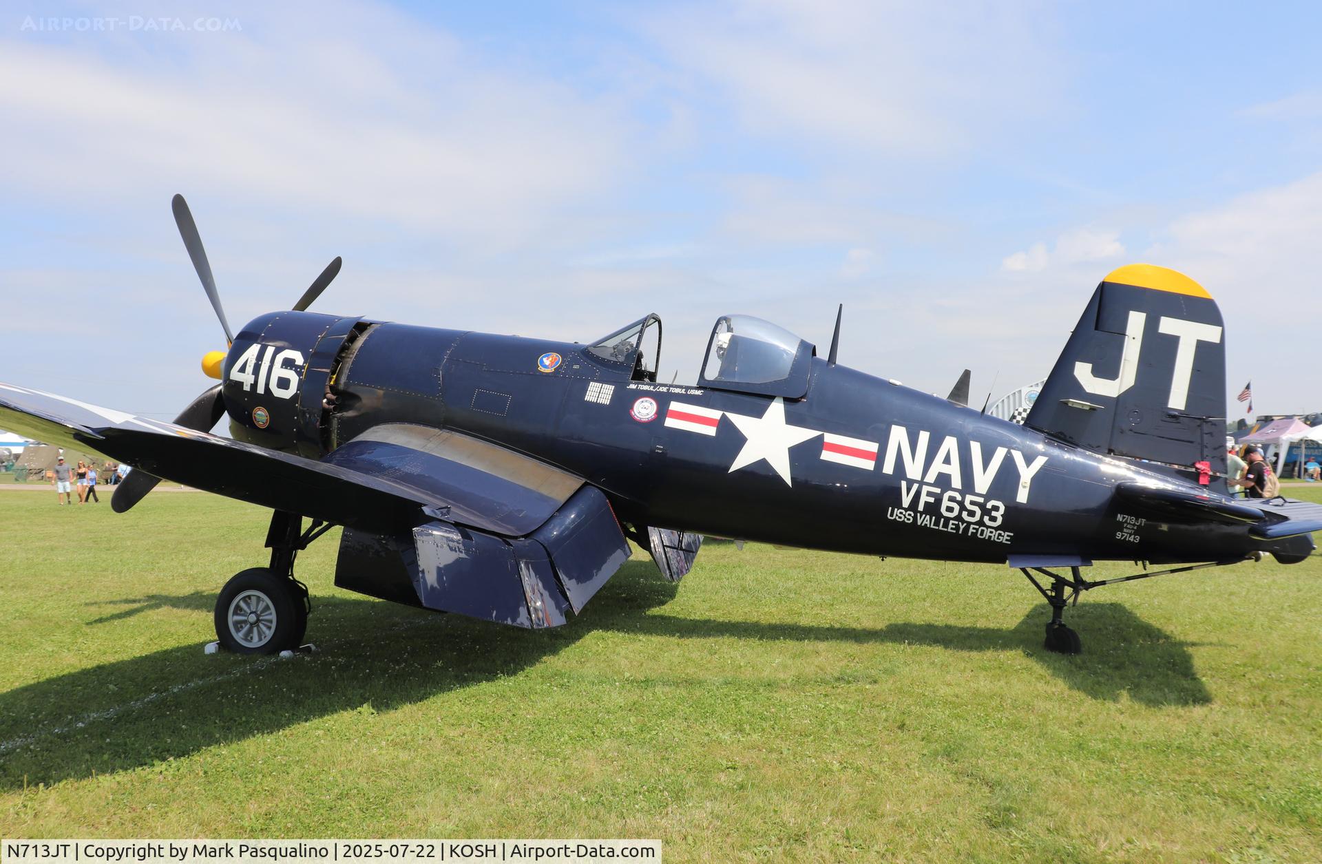 N713JT, 1945 Vought F4U-4B Corsair C/N 97143, Vought F4U-4B