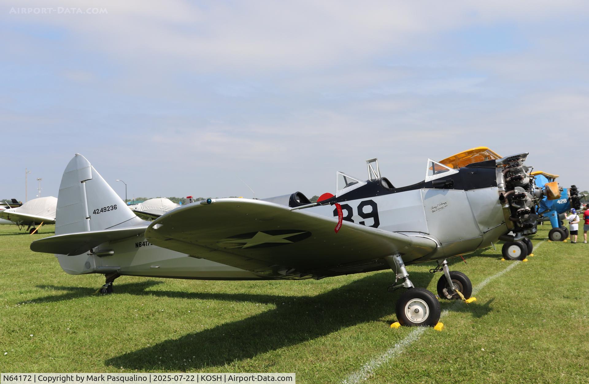 N64172, 1943 Fairchild (Howard) PT-23A Cornell (M-62C) C/N HO-260, Fairchild PT-23A