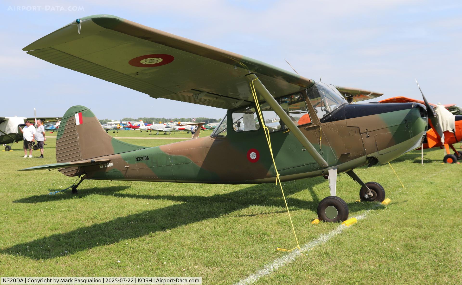 N320DA, 1961 Cessna L-19E Bird Dog C/N 61-2986 (305M-0032), Cessna L-19E
