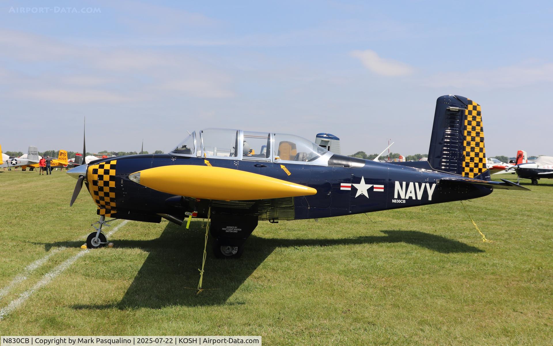 N830CB, 1957 Beech D-45 Mentor C/N BG-369, Beech T-34B