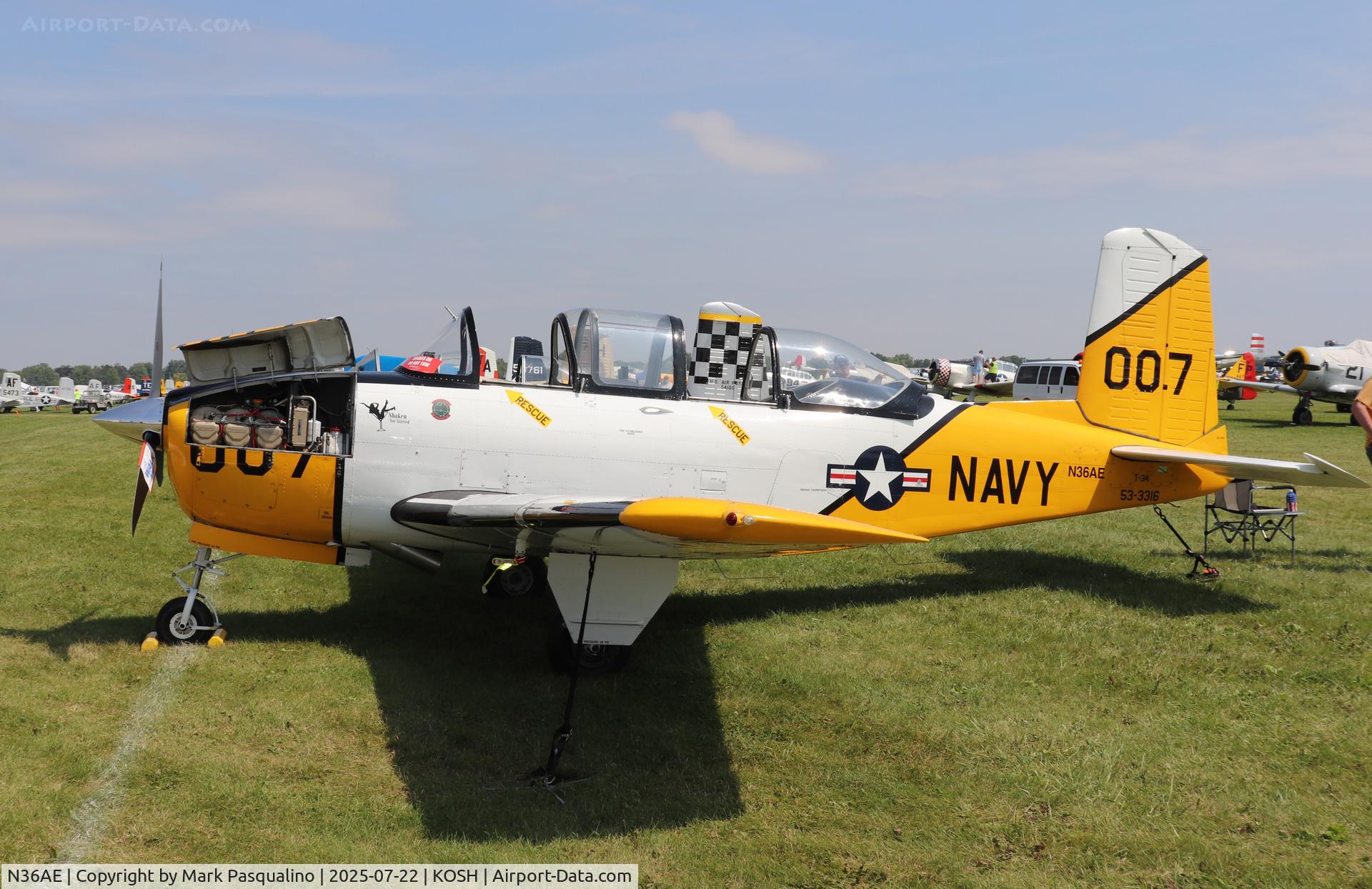 N36AE, Beech A45 C/N G-77, Beech T-34A