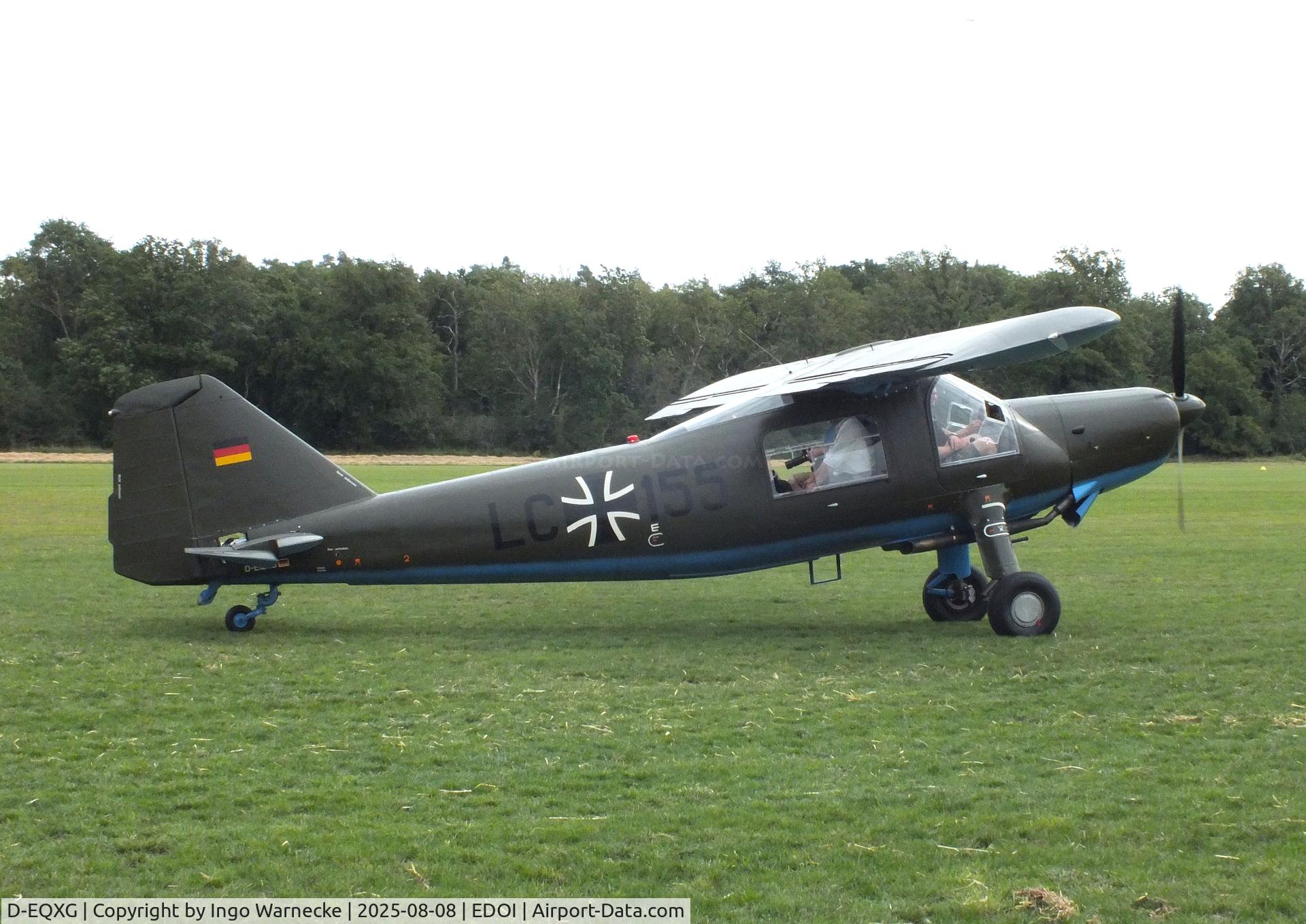 D-EQXG, 1959 Dornier Do-27A-3 C/N 429, Dornier Do 27A-3 at Bienenfarm airfield during the 2025 Quax Bücker-Treffen (Bücker-Meeting) and Vintage Aerobatic World Championships