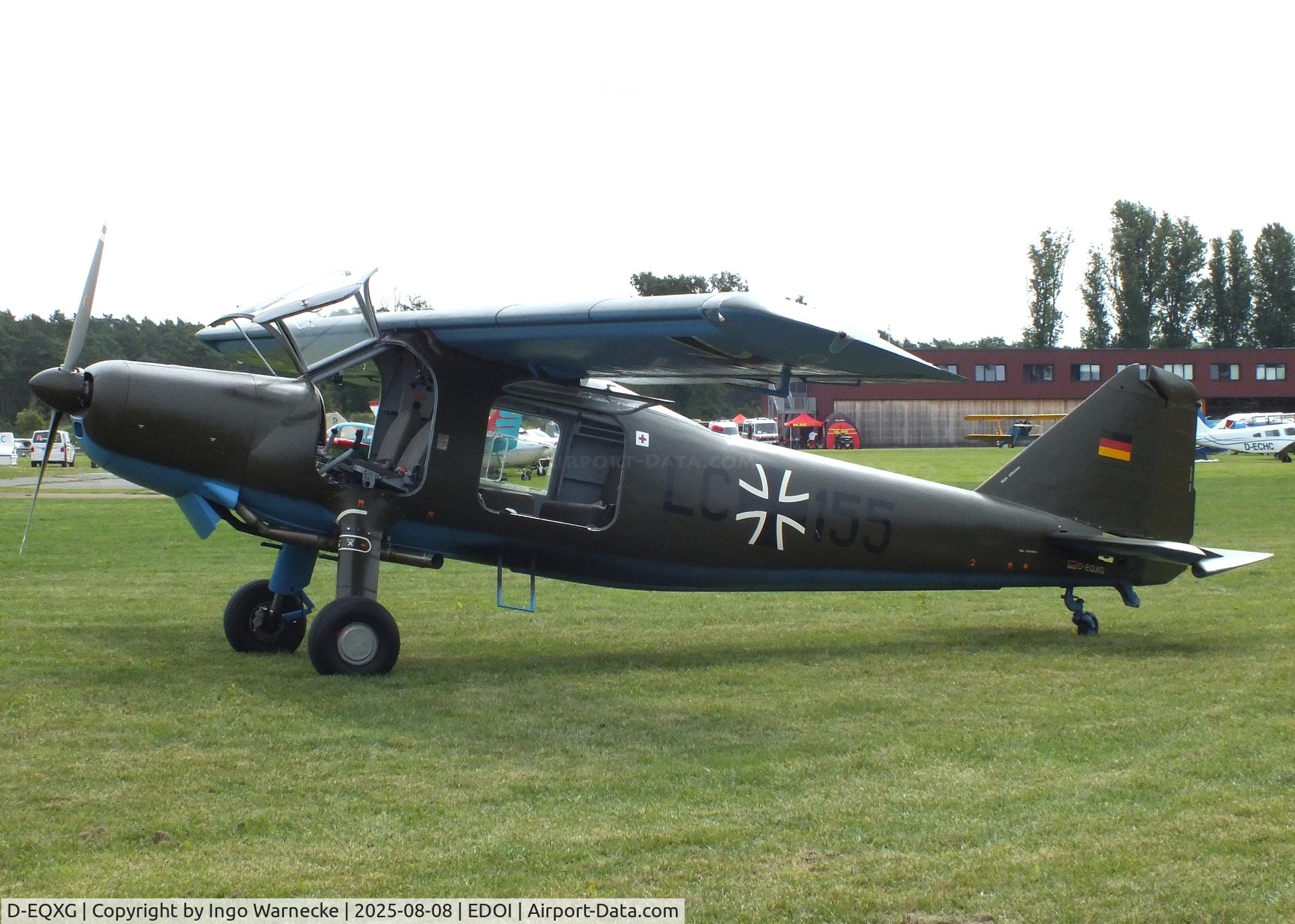 D-EQXG, 1959 Dornier Do-27A-3 C/N 429, Dornier Do 27A-3 at Bienenfarm airfield during the 2025 Quax Bücker-Treffen (Bücker-Meeting) and Vintage Aerobatic World Championships