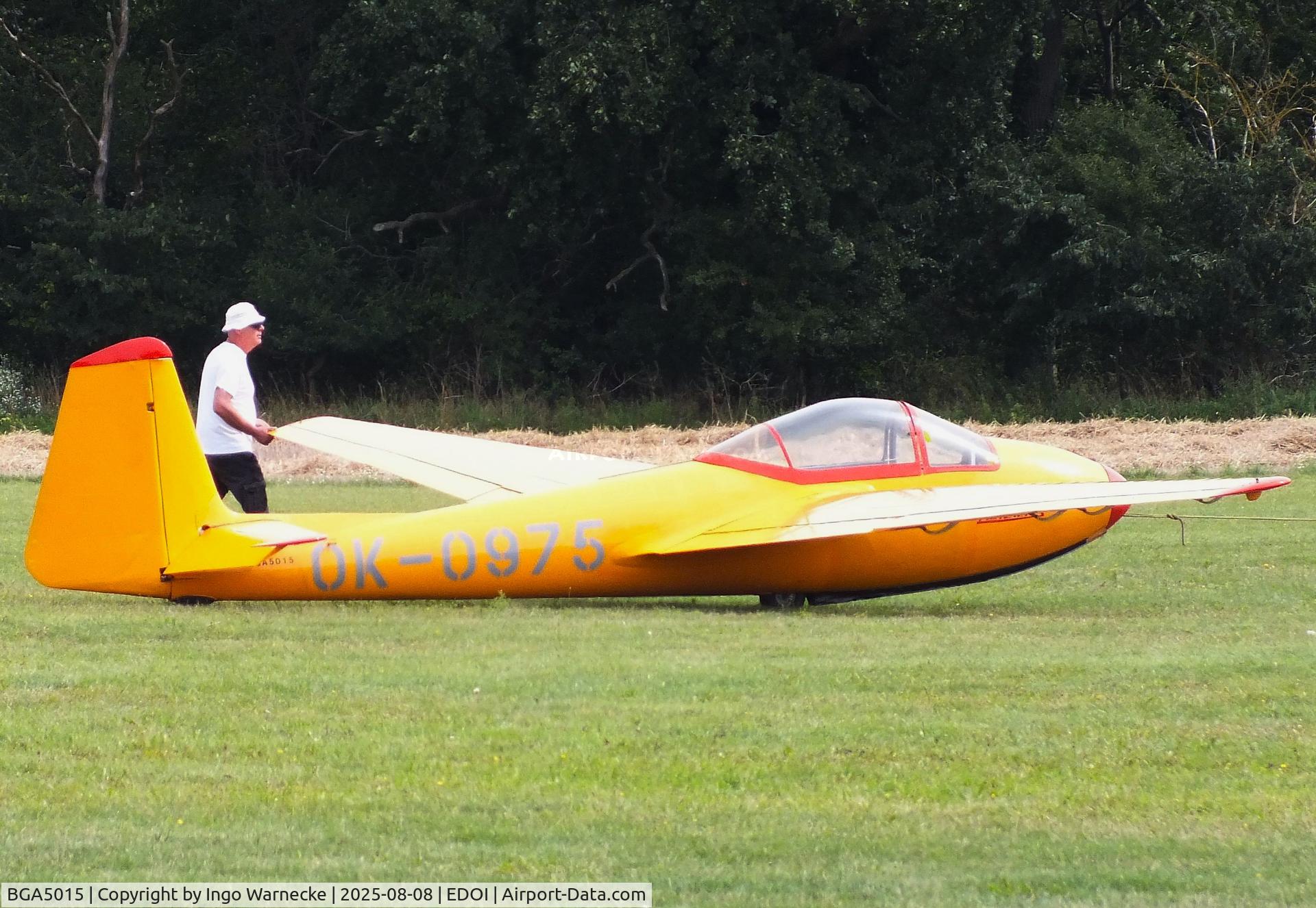 BGA5015, Letov LF-107 Lunak C/N 12, Letov LF-107 Lunak at Bienenfarm airfield during the 2025 Quax Bücker-Treffen (Bücker-Meeting) and Vintage Aerobatic World Championships