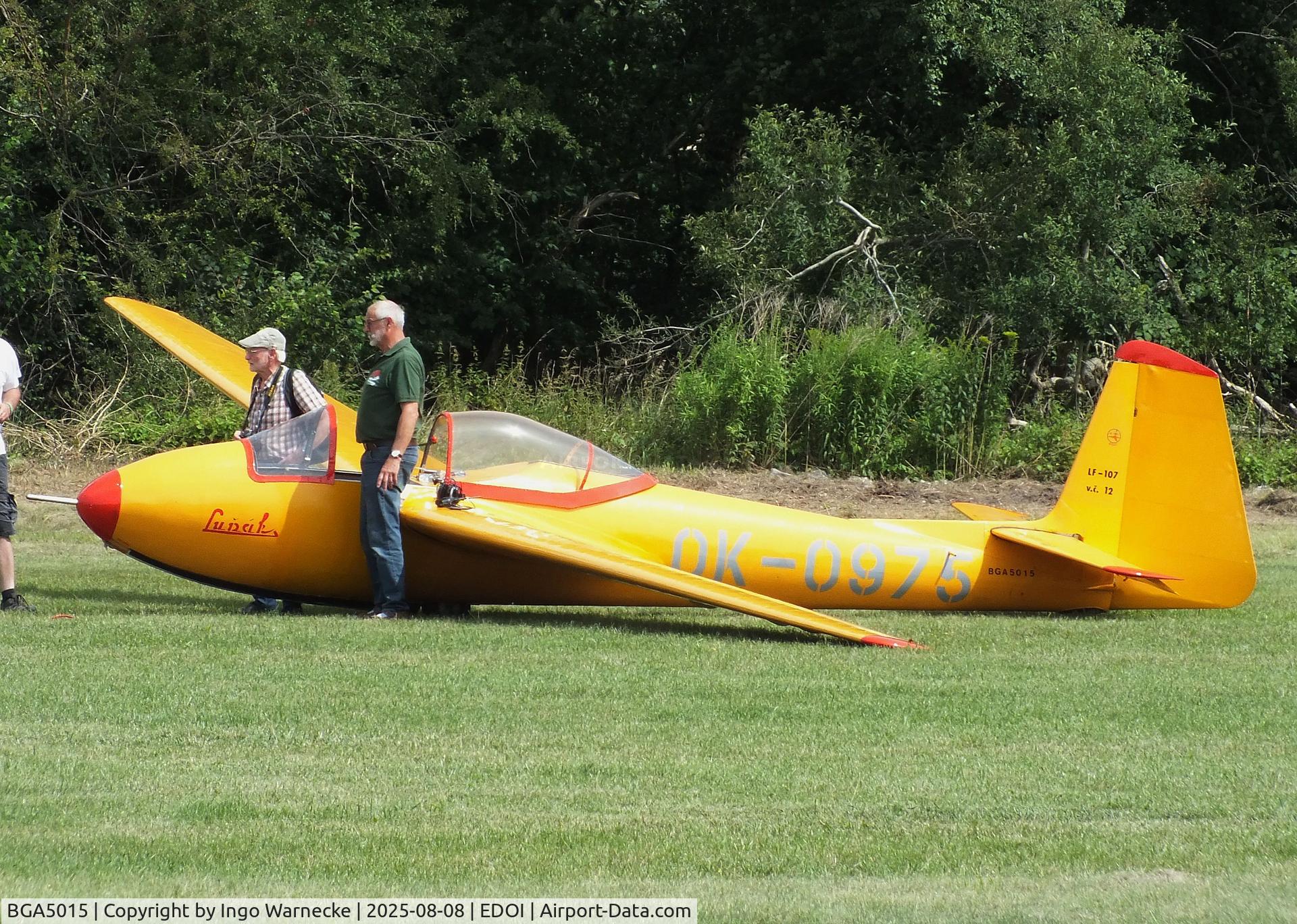 BGA5015, Letov LF-107 Lunak C/N 12, Letov LF-107 Lunak at Bienenfarm airfield during the 2025 Quax Bücker-Treffen (Bücker-Meeting) and Vintage Aerobatic World Championships