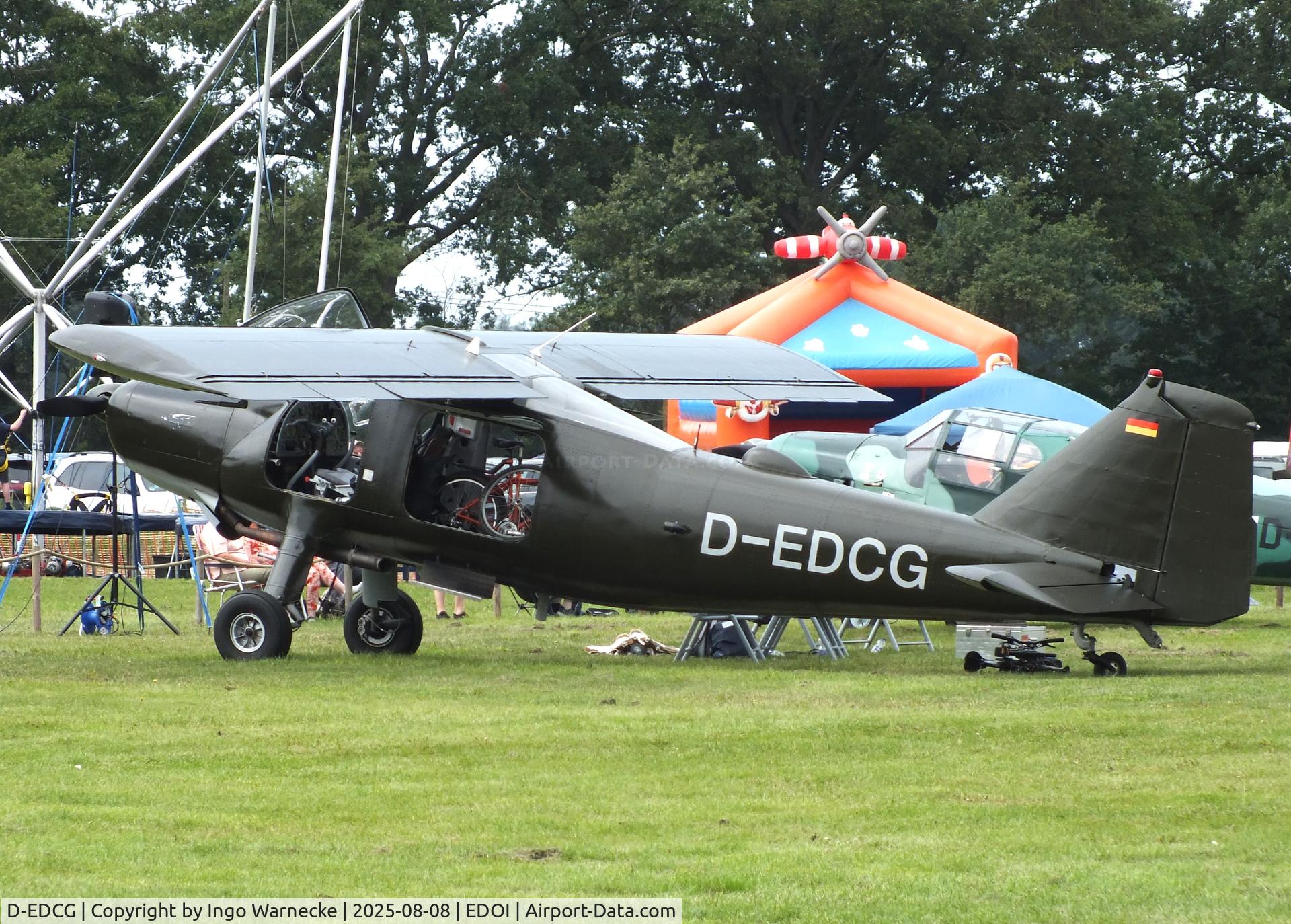 D-EDCG, Dornier Do-27B-1 C/N 245, Dornier Do 27B-1 at Bienenfarm airfield during the 2025 Quax Bücker-Treffen (Bücker-Meeting) and Vintage Aerobatic World Championships