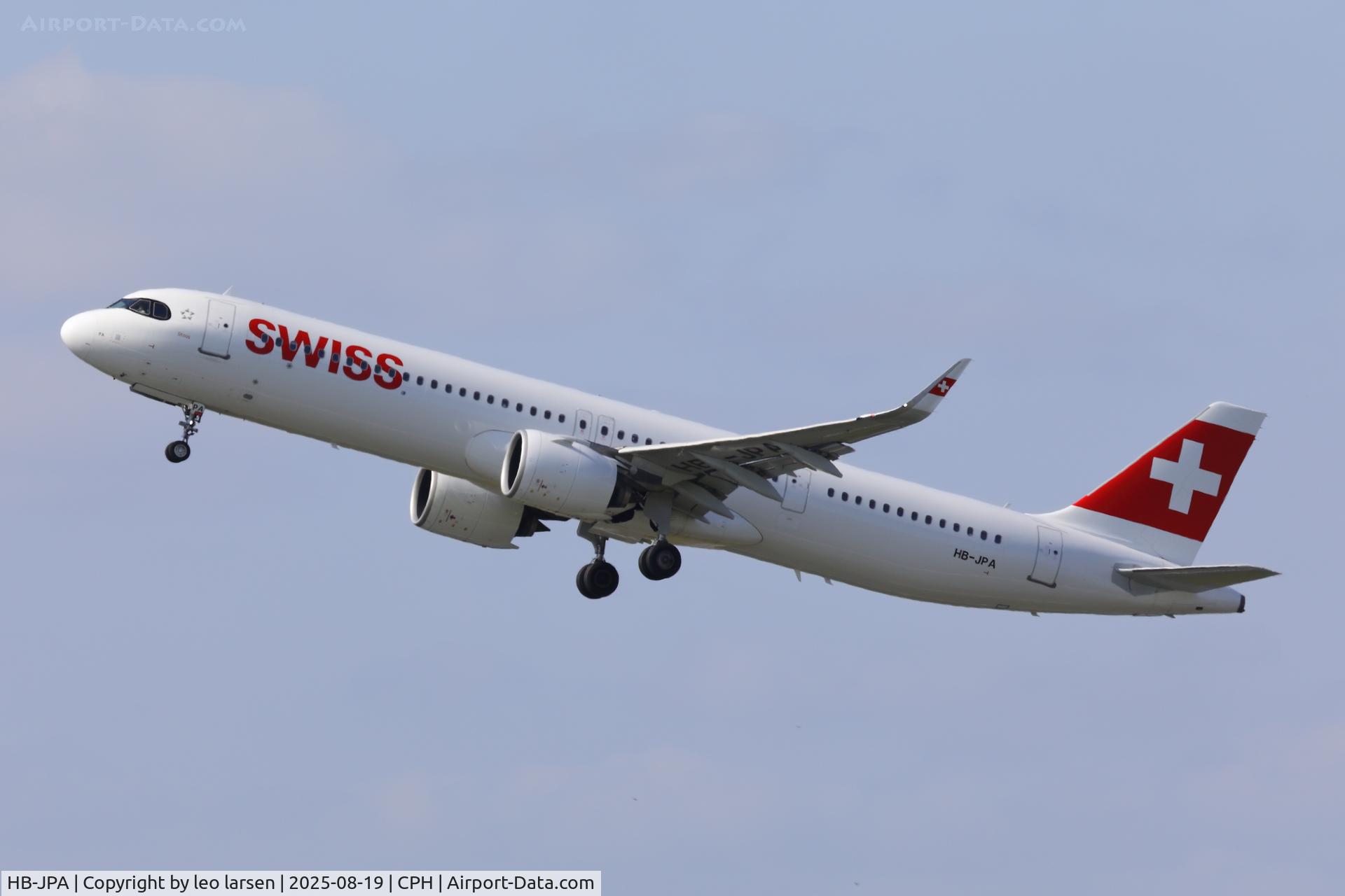 HB-JPA, 2020 Airbus A321-271NX C/N 9417, Copenhagen 19.8.2025