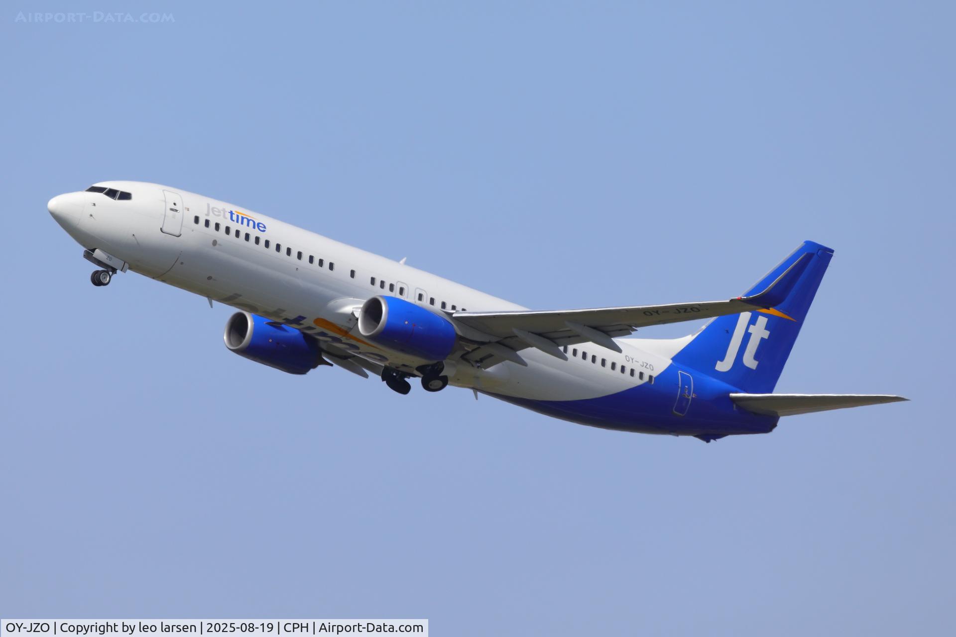 OY-JZO, 2013 Boeing 737-8U3 C/N 38072, Copenhagen 19.8.2025