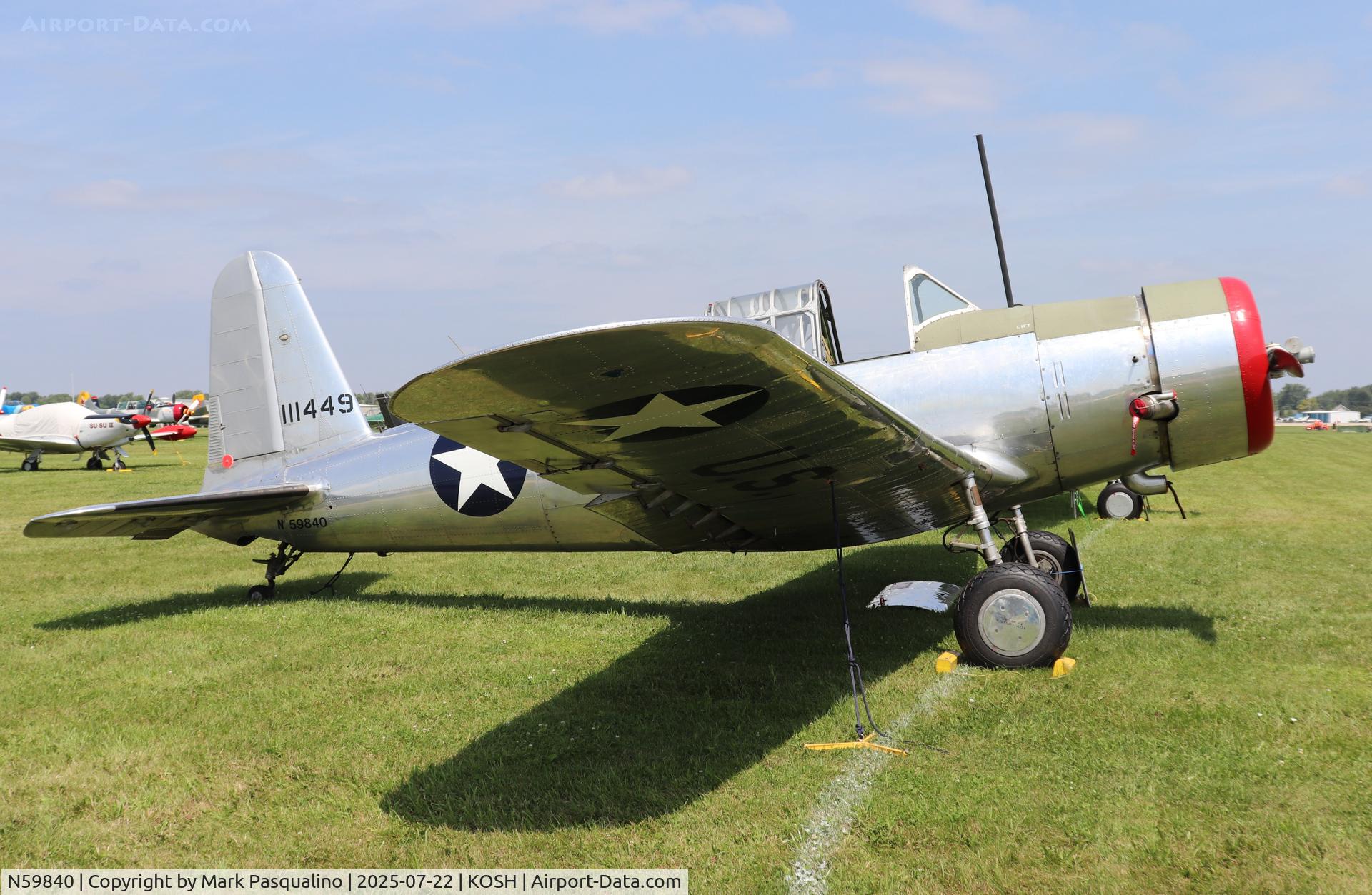N59840, 1946 Consolidated Vultee BT-13B (SNV-2) C/N 2459, Vultee BT-13B