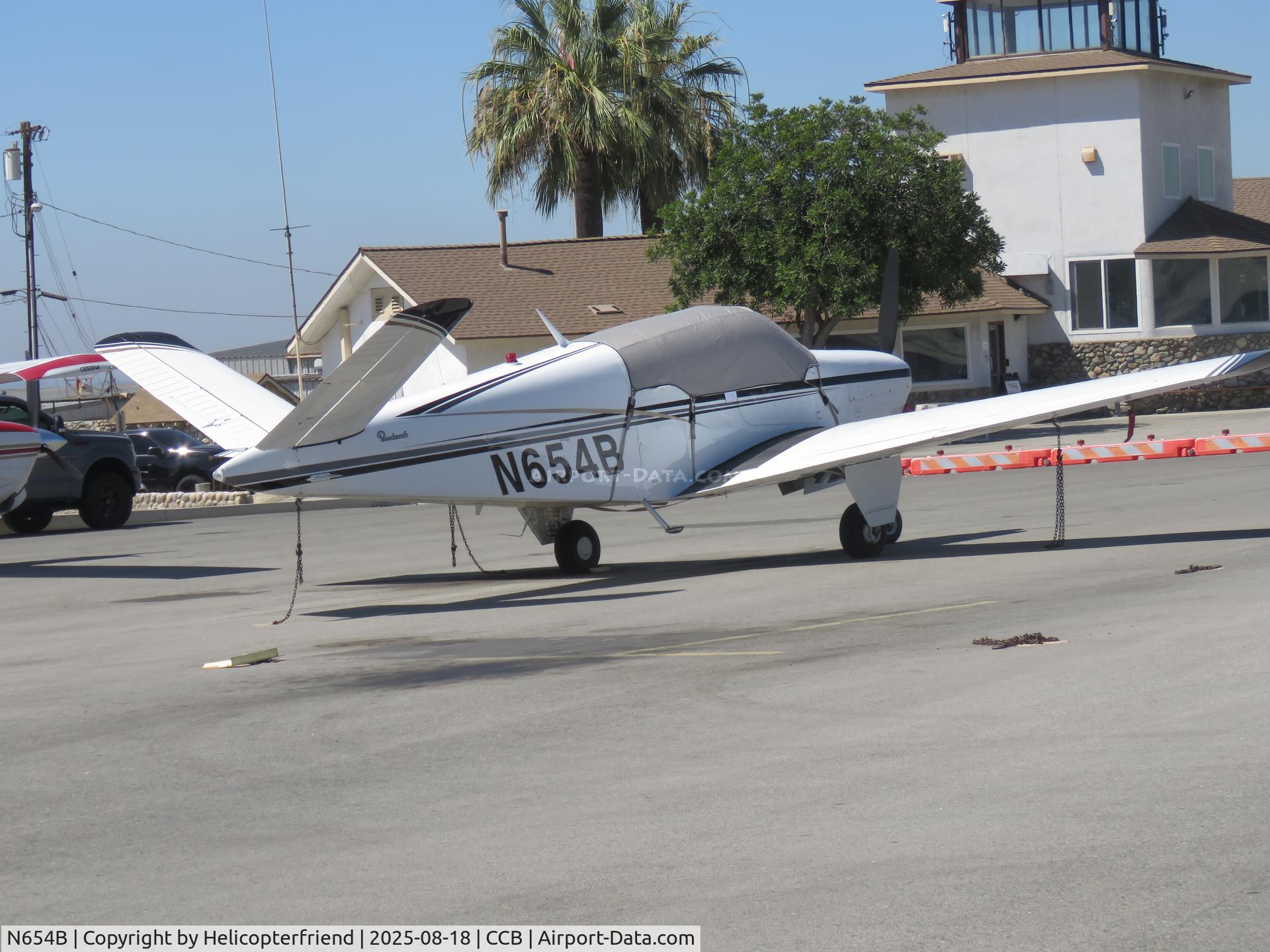 N654B, 1948 Beech A35 Bonanza C/N D-1653, Parked in transit parking