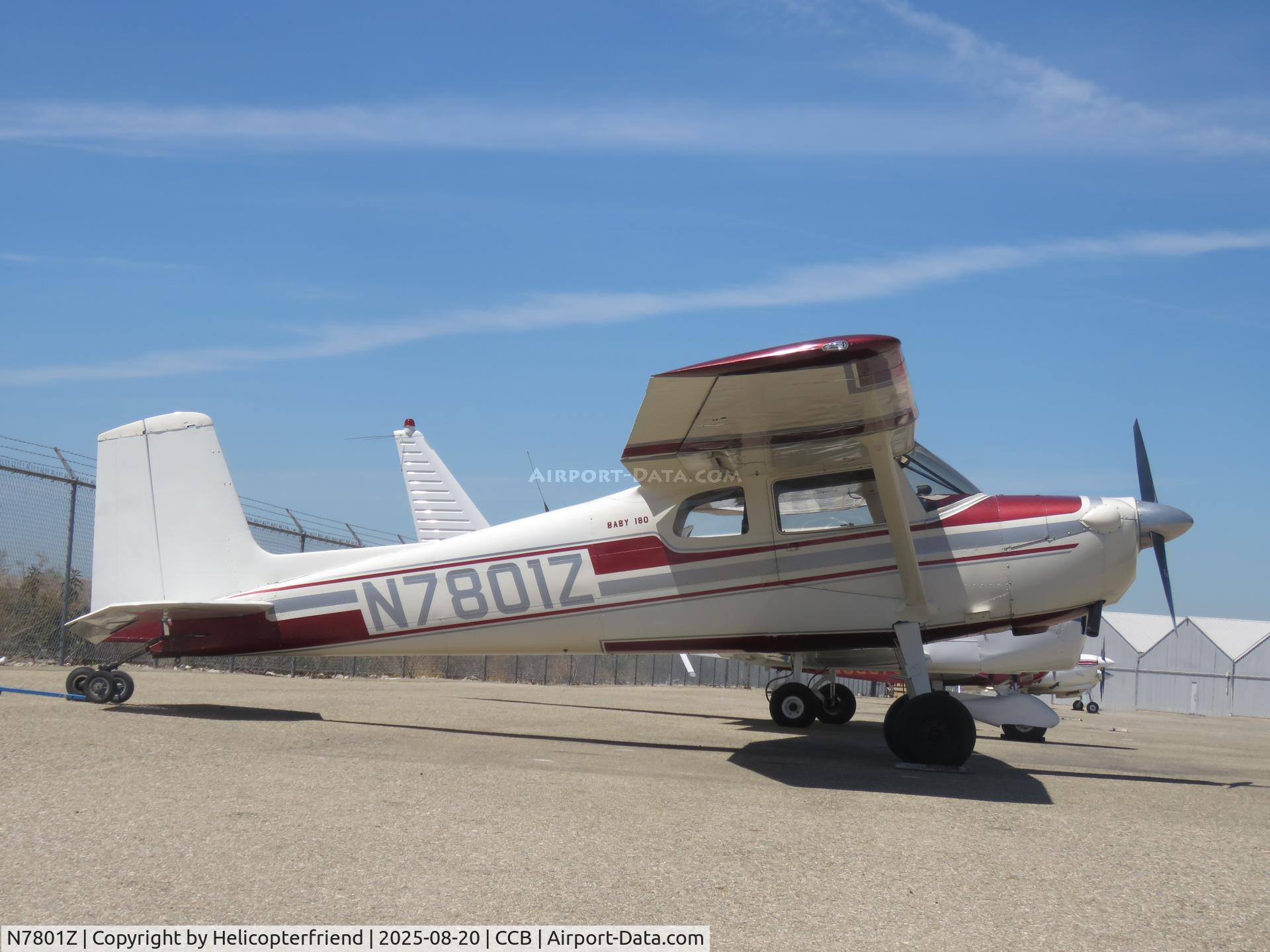N7801Z, 1963 Cessna 150C C/N 15059901, Parked at southern fence