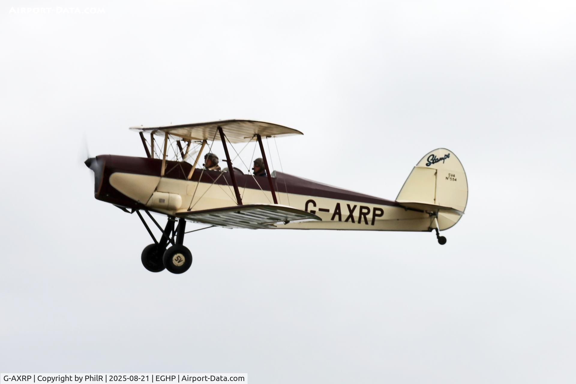 G-AXRP, 1947 Stampe-Vertongen SV-4C C/N 554, G-AXRP 1947 SNCAN Stampe SV4C (Modified) Popham