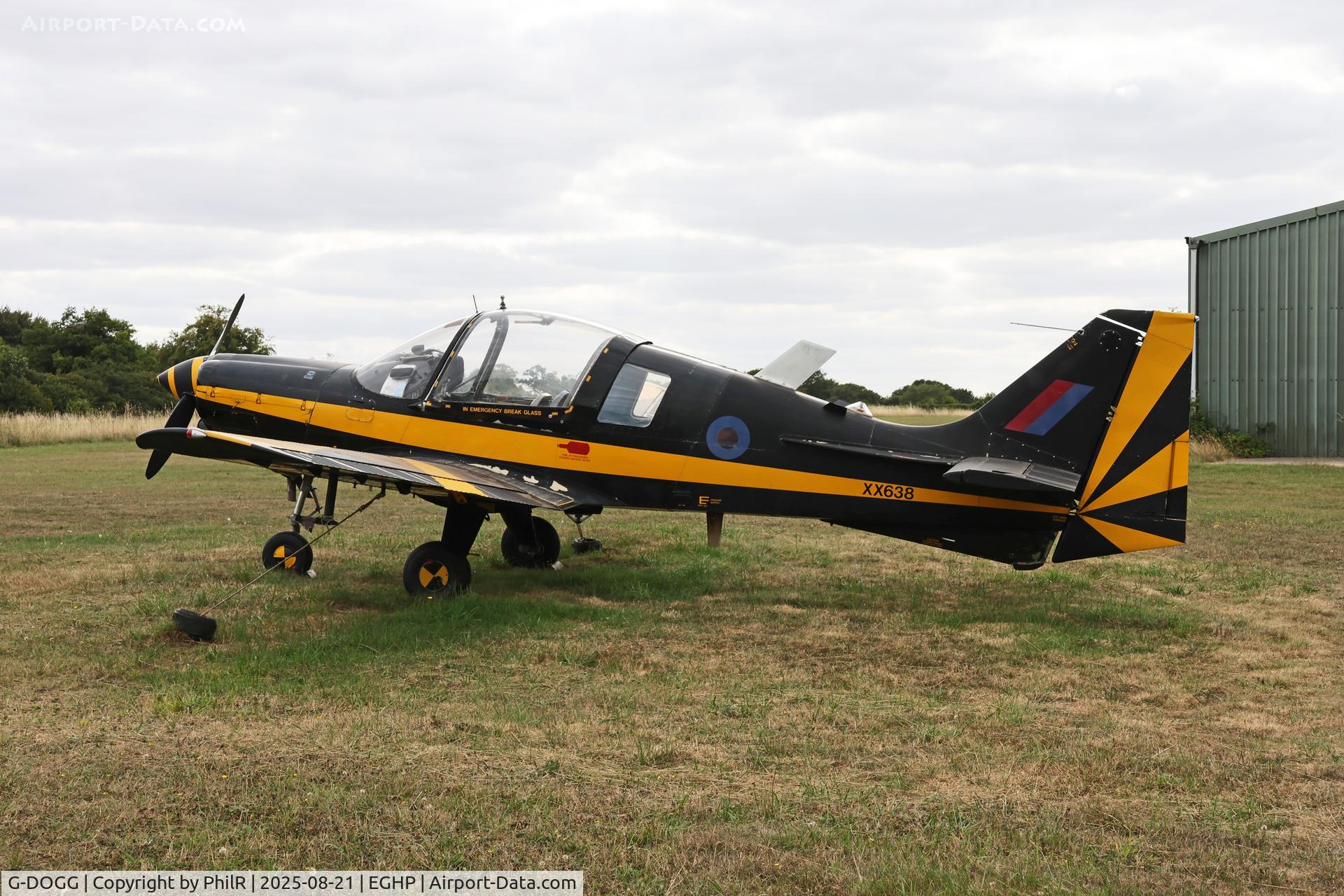 G-DOGG, 1974 Scottish Aviation Bulldog T.1 C/N BH120/308, XX638 (G-DOGG) 1974 Scottish Aviation Bulldog T1 Popham