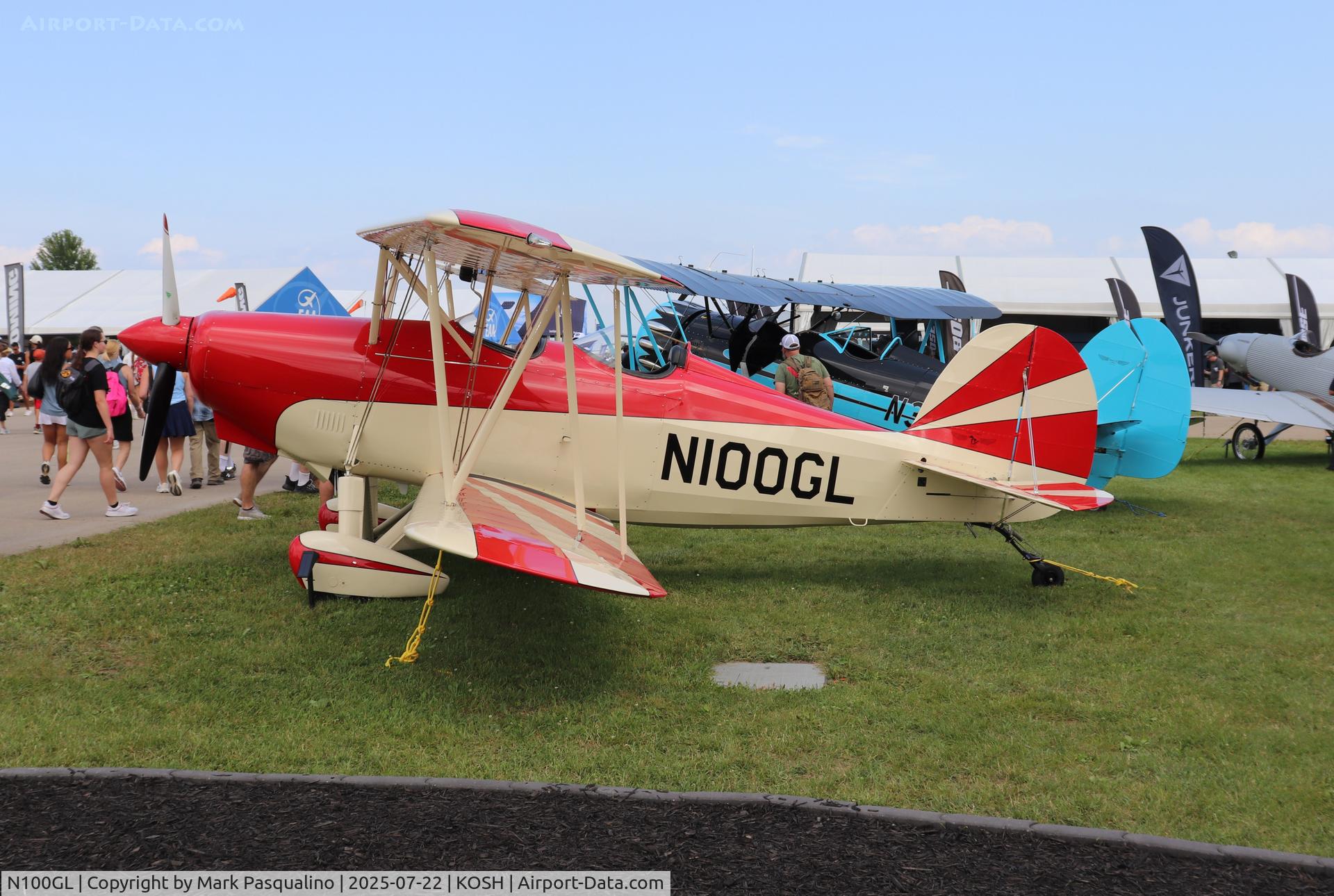 N100GL, 2021 Waco Classic Aircraft 2T-1A-2 C/N 1215, Waco 2T-1A-2
