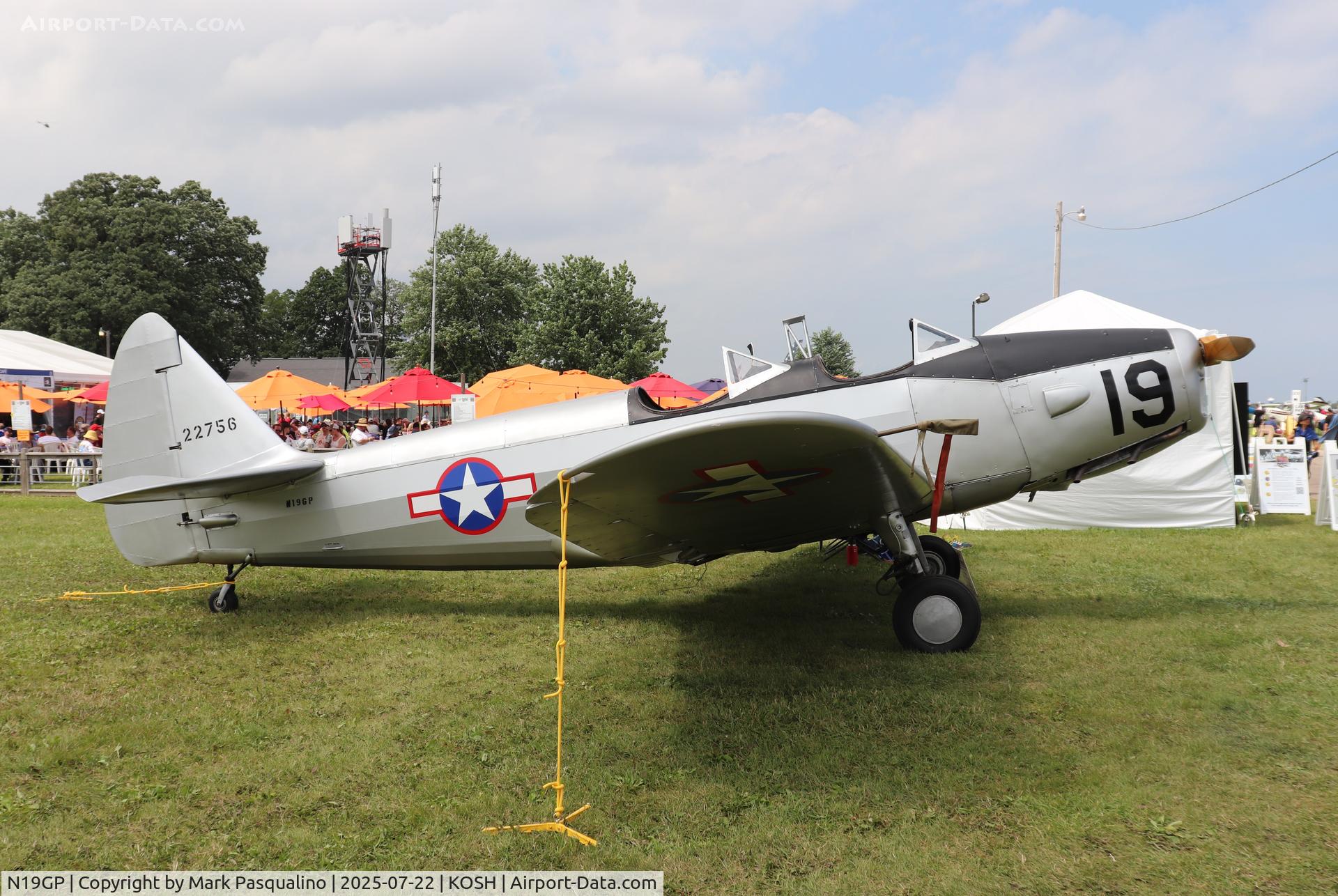 N19GP, 1942 Fairchild PT-19A C/N T42-1844, Fairchild PT-19A
