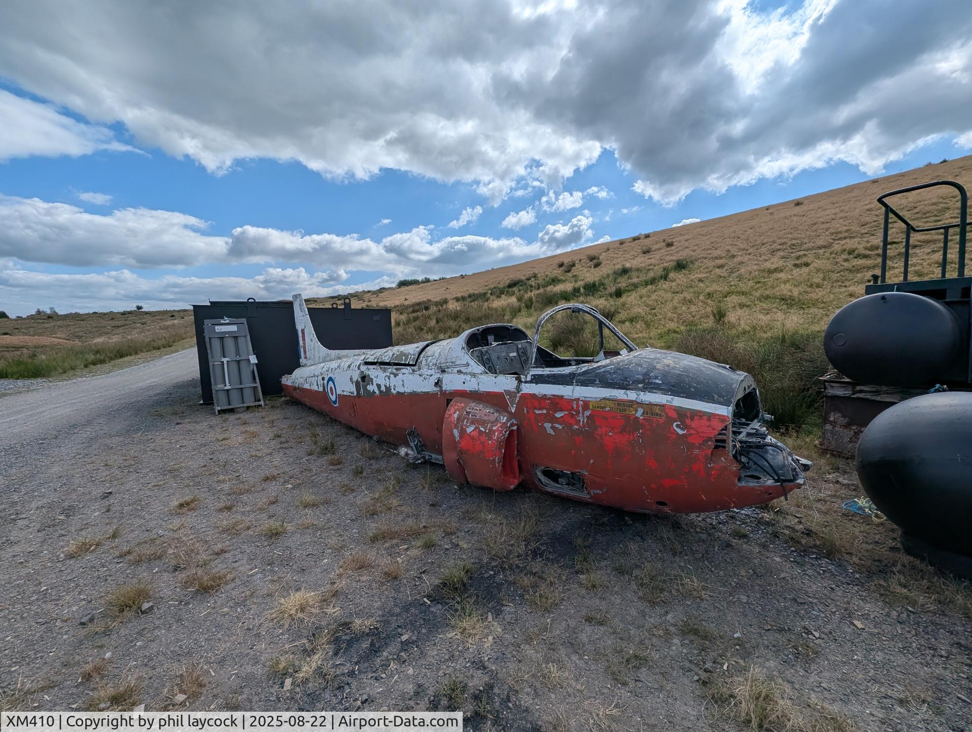 XM410, 1960 Hunting P-84 Jet Provost T.3 C/N PAC/W/8083, Now at the Diving centre in old quarry north of Swansea..... probably will be sunk sometime soon