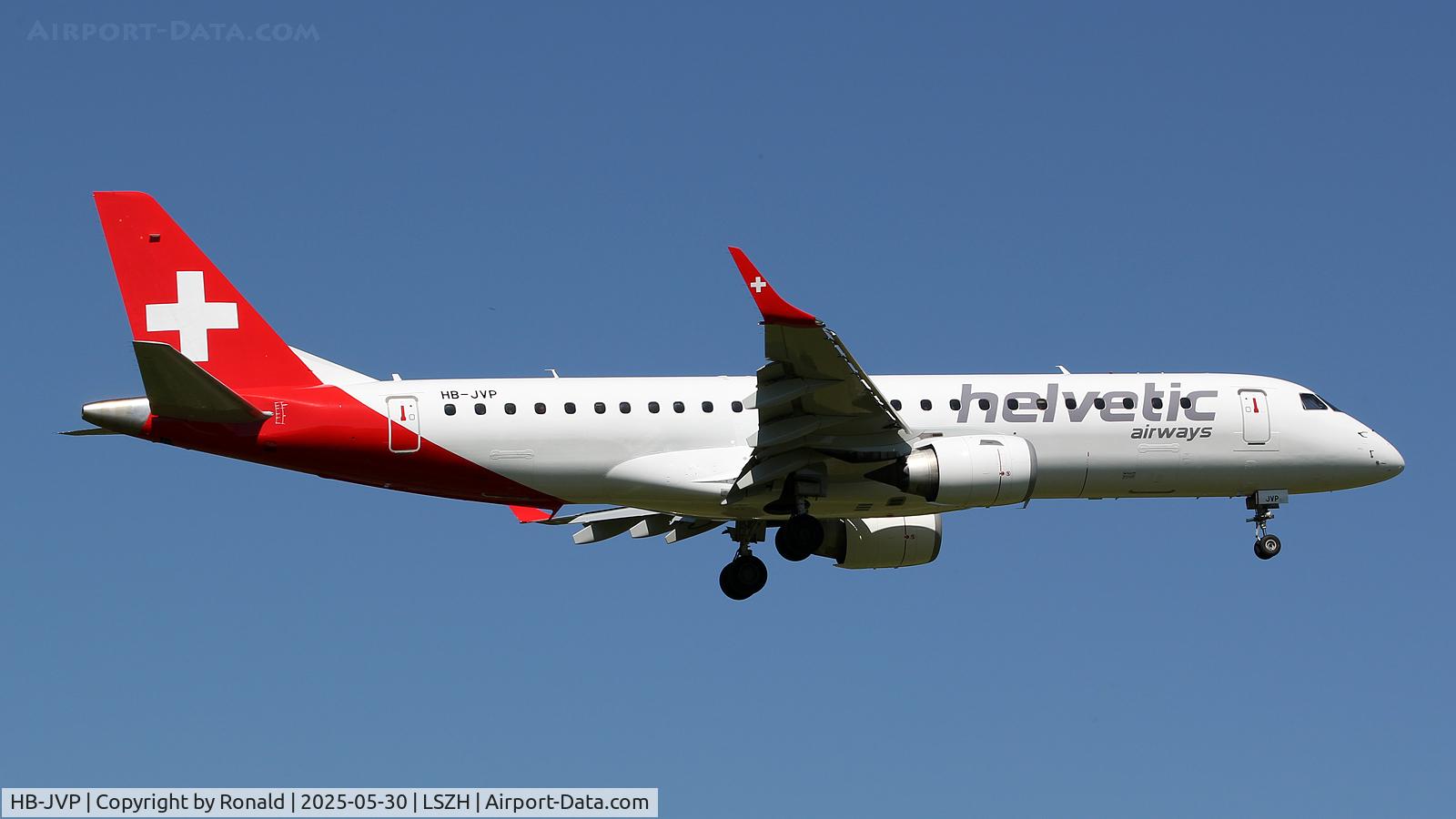 HB-JVP, 2010 Embraer 190LR (ERJ-190-100LR) C/N 19000387, at zrh