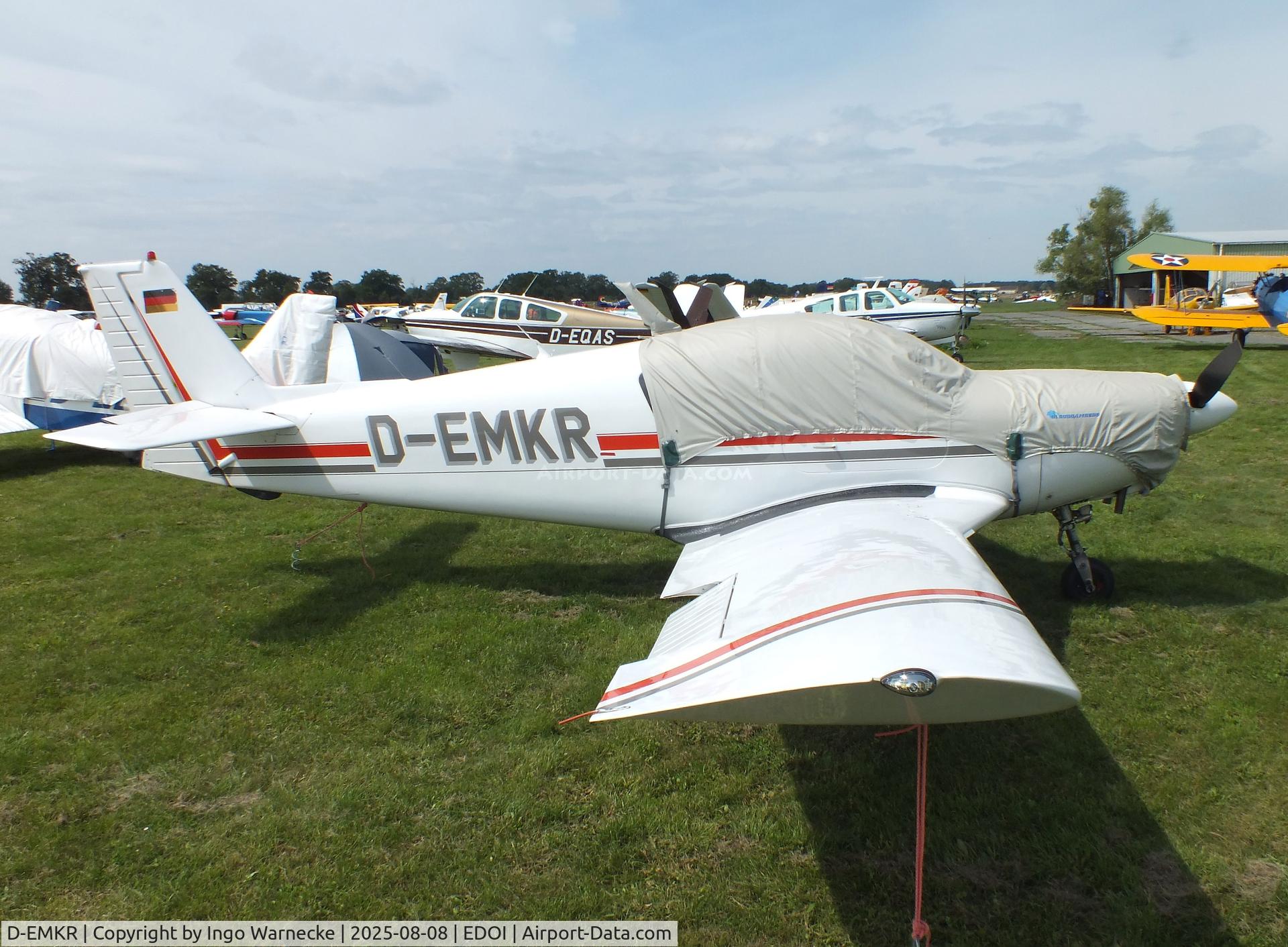 D-EMKR, 1972 Wassmer WA-52 Europa C/N 59, Wassmer WA-52 Europa at Bienenfarm airfield during the 2025 Quax Bücker-Treffen (Bücker-Meeting) and Vintage Aerobatic World Championships