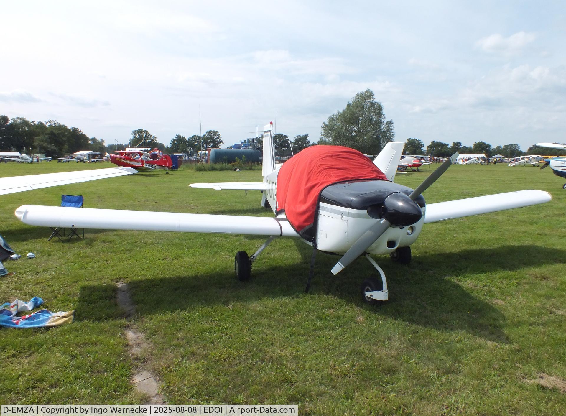 D-EMZA, 1972 American Aviation AA-1A Trainer C/N AA1A-0353, American Aviation AA-1A Trainer at Bienenfarm airfield during the 2025 Quax Bücker-Treffen (Bücker-Meeting) and Vintage Aerobatic World Championships