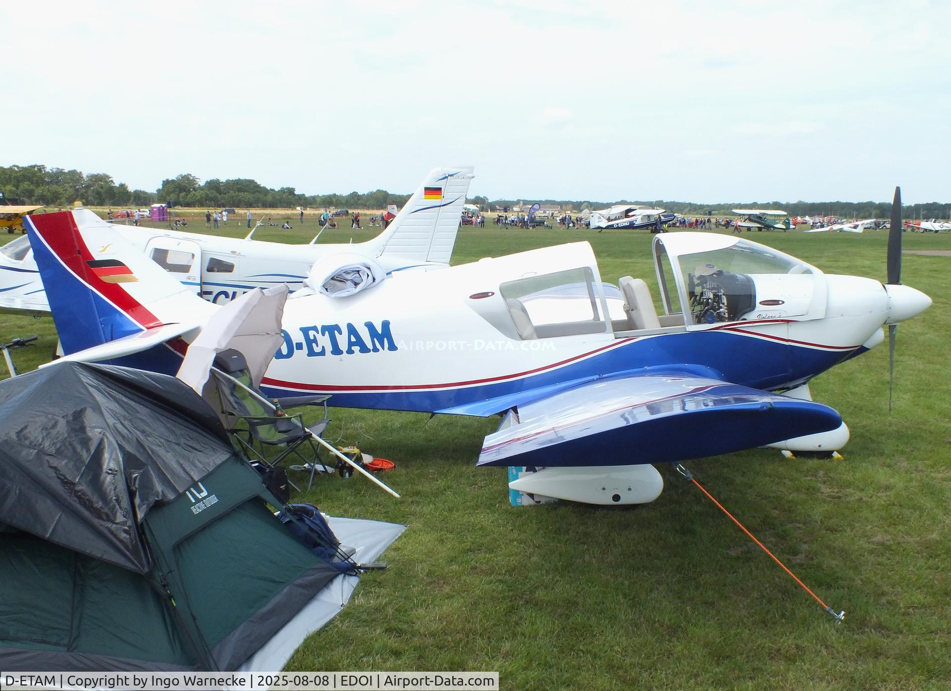 D-ETAM, 1971 Robin HR-100-200B Royale C/N 114, Robin HR.100-200B Royale at Bienenfarm airfield during the 2025 Quax Bücker-Treffen (Bücker-Meeting) and Vintage Aerobatic World Championships