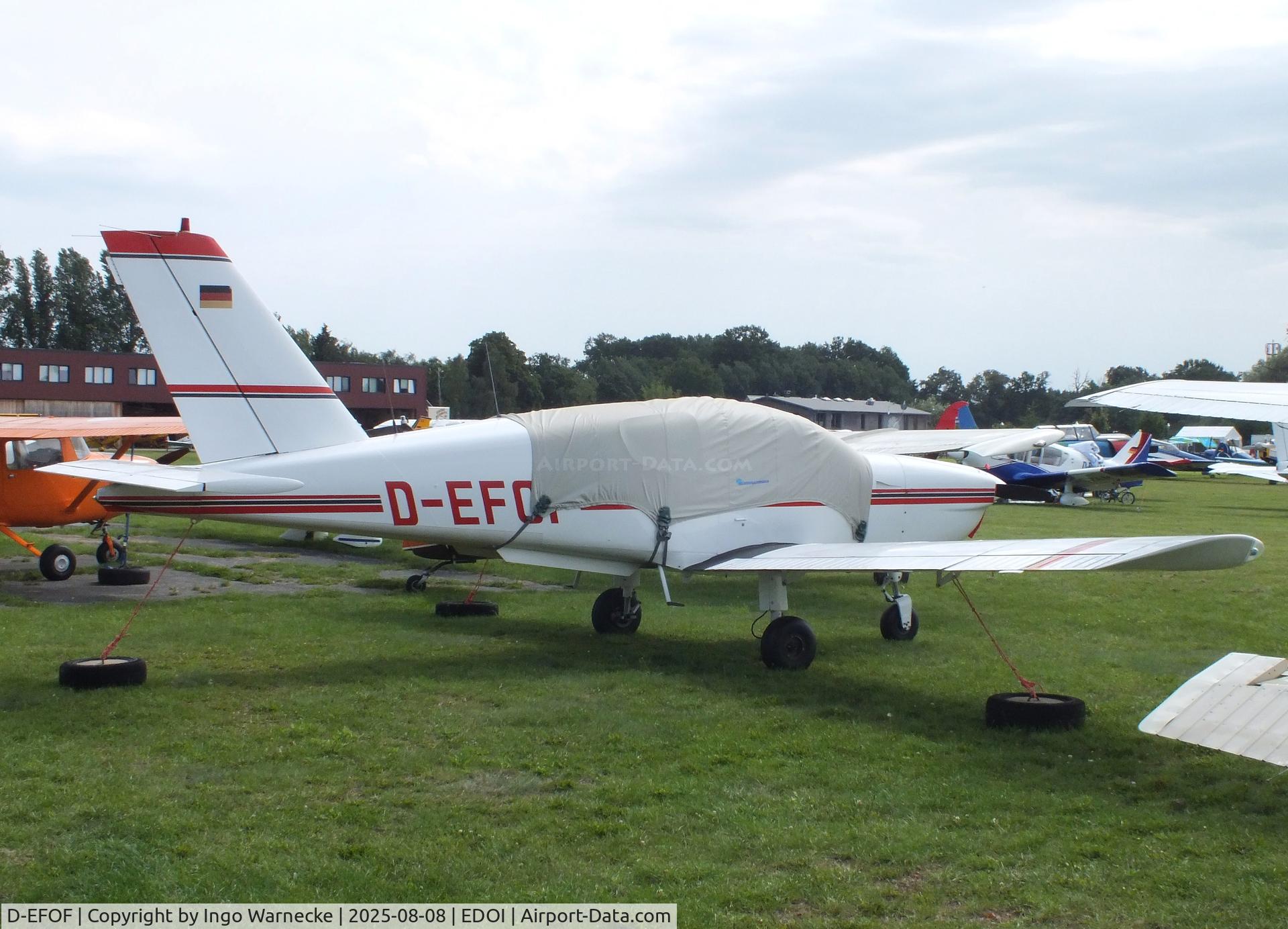 D-EFOF, Socata TB-9 C/N 108, SOCATA TB-9 Tampico at Bienenfarm airfield during the 2025 Quax Bücker-Treffen (Bücker-Meeting) and Vintage Aerobatic World Championships