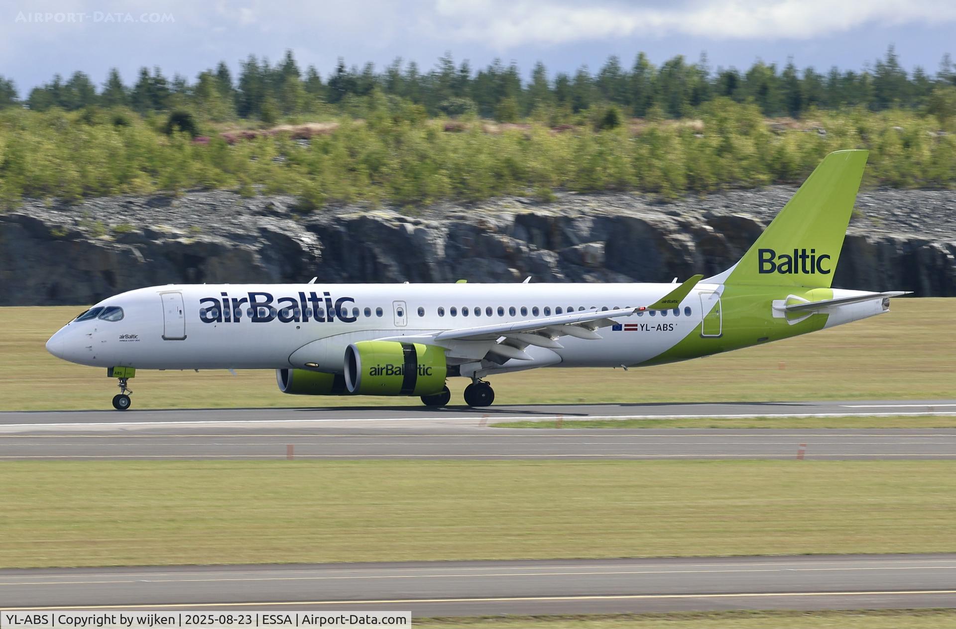 YL-ABS, 2023 Airbus A220-300 C/N 55247, Rwy 01R