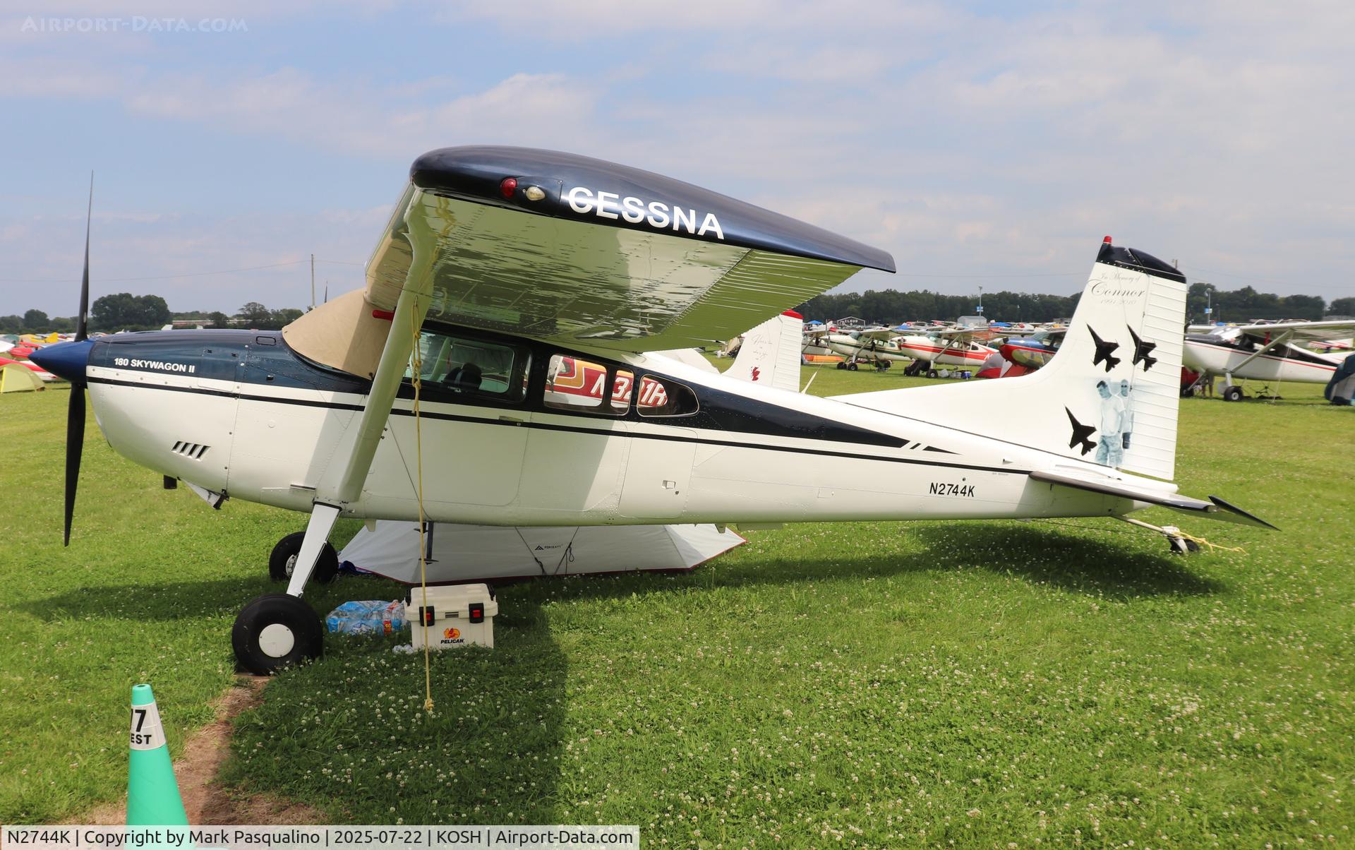 N2744K, 1979 Cessna 180K Skywagon C/N 18053057, Cessna 180K