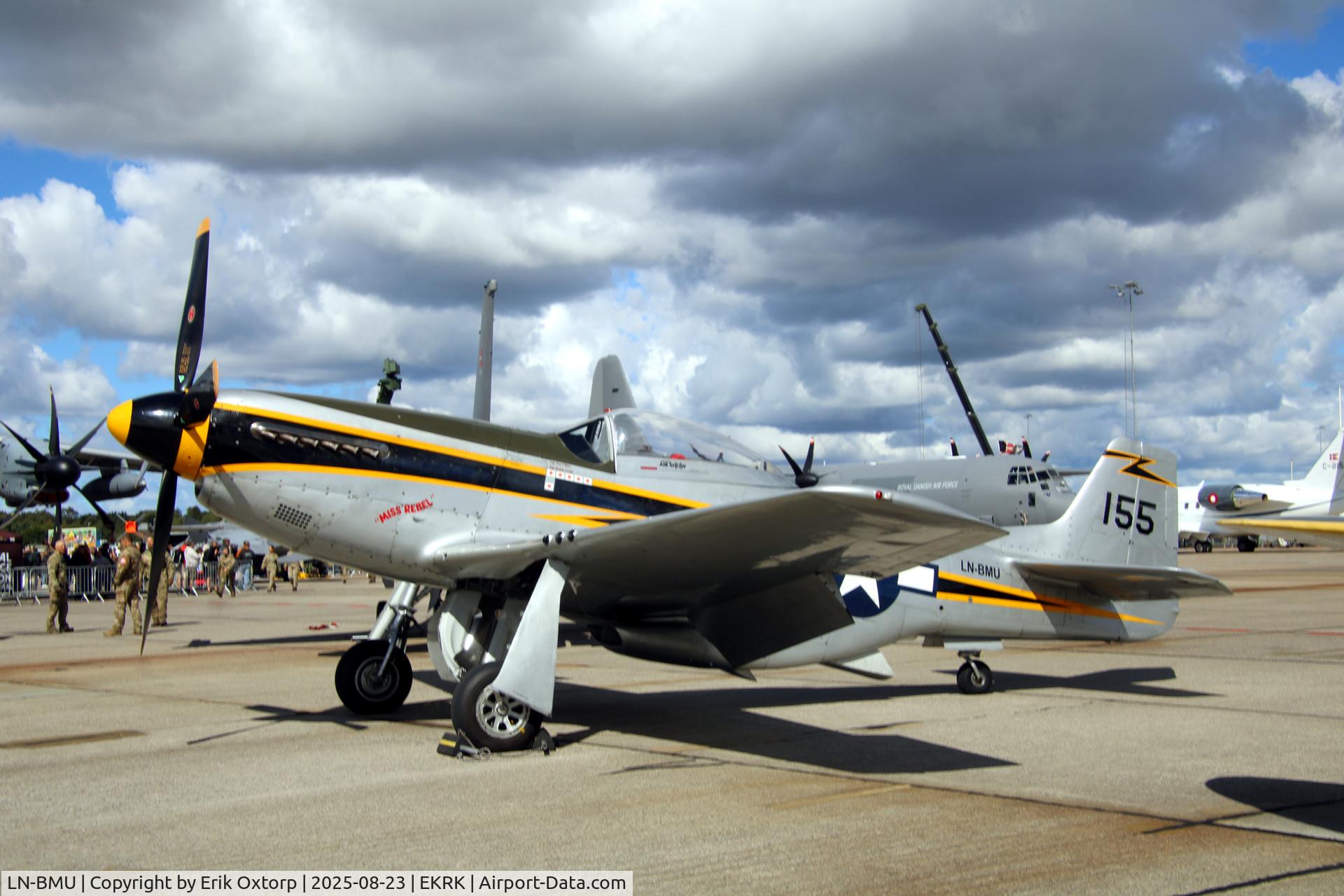 LN-BMU, 1968 Cavalier (NA) F-51D Mustang 2 C/N 111-28886, LN-BMU at the Roskilde Air Show