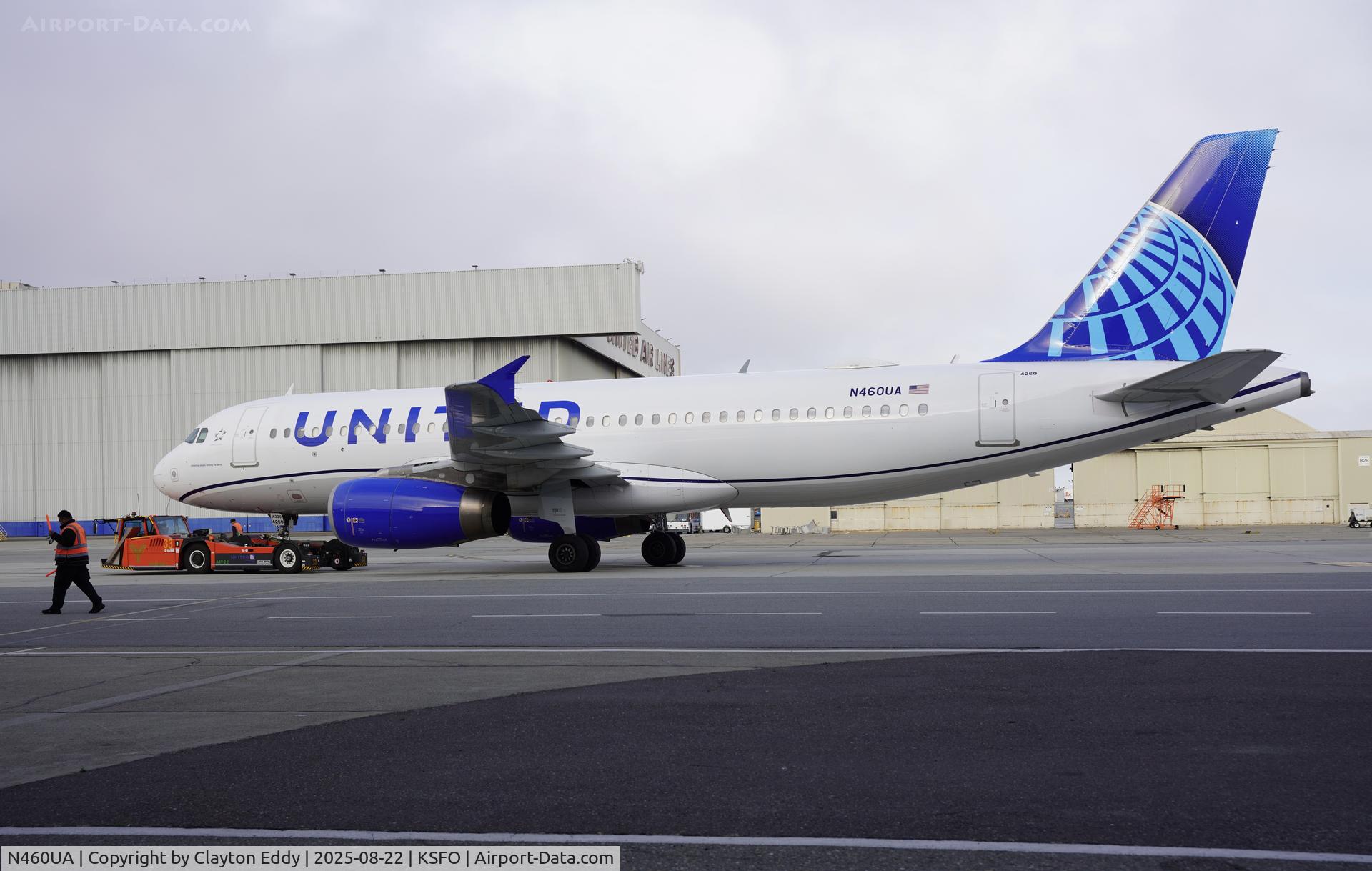 N460UA, 2000 Airbus A320-232 C/N 1248, SFO 2025