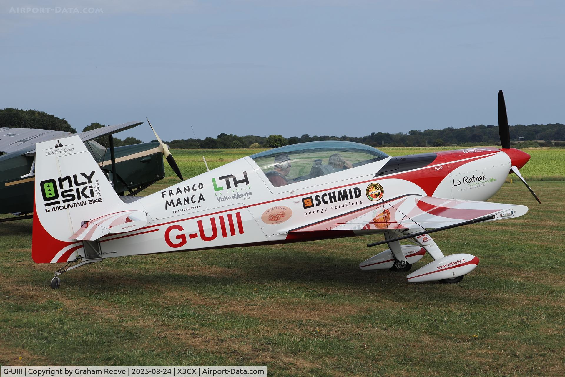 G-UIII, 2009 Extra EA-300/200 C/N 1042, Just landed at Northrepps.