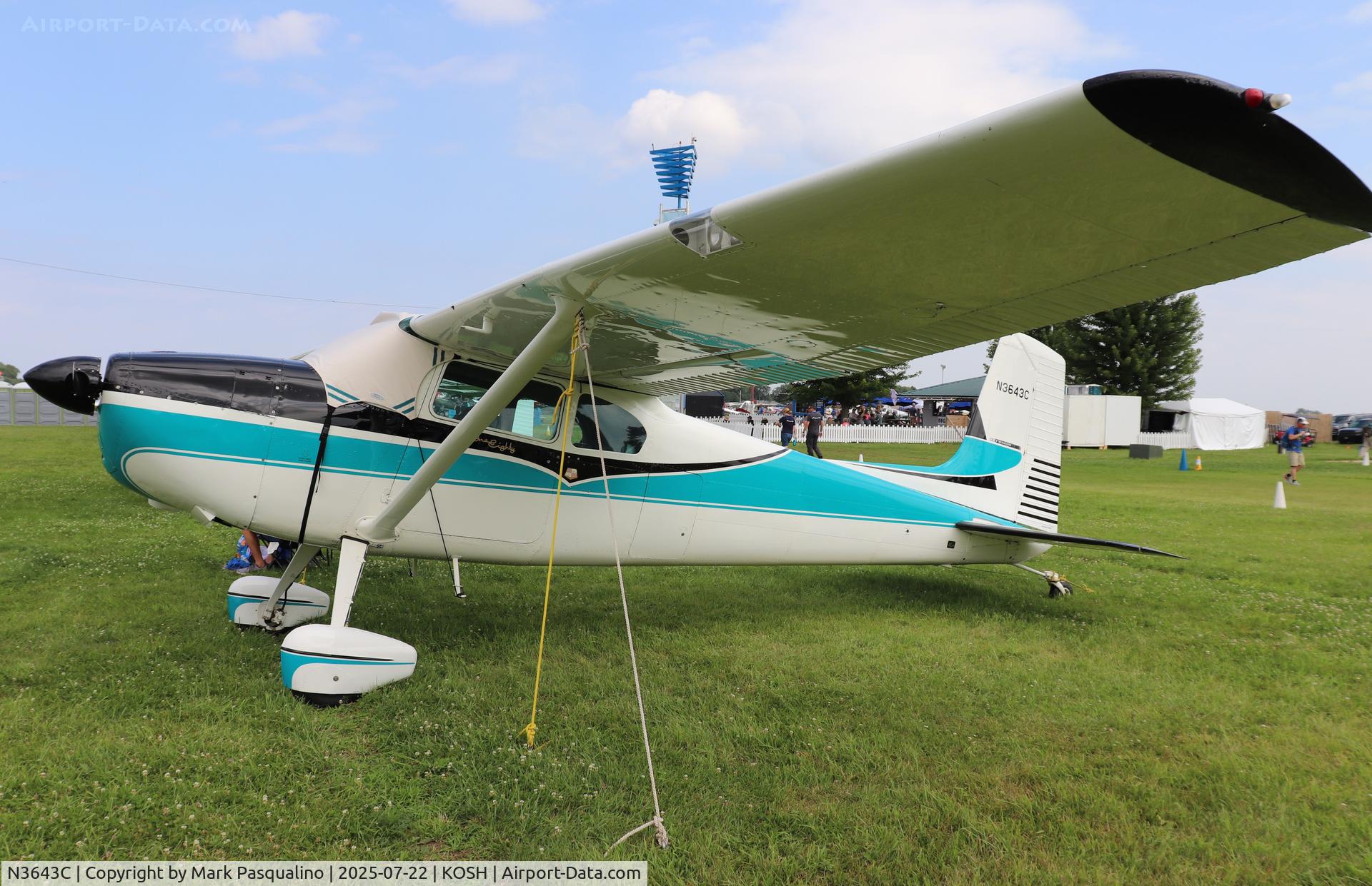 N3643C, Cessna 180 C/N 31141, Cessna 180