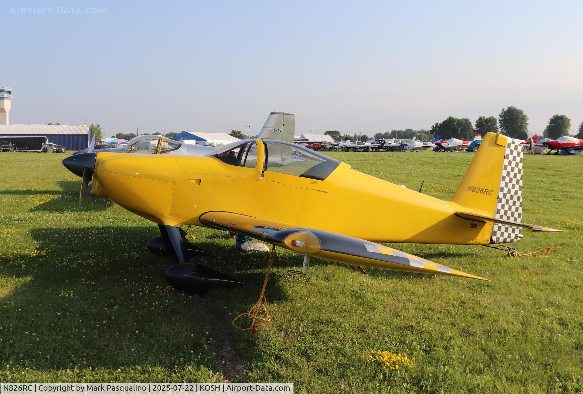 N826RC, 2008 Vans RV-7 C/N 72503, Vans RV-7