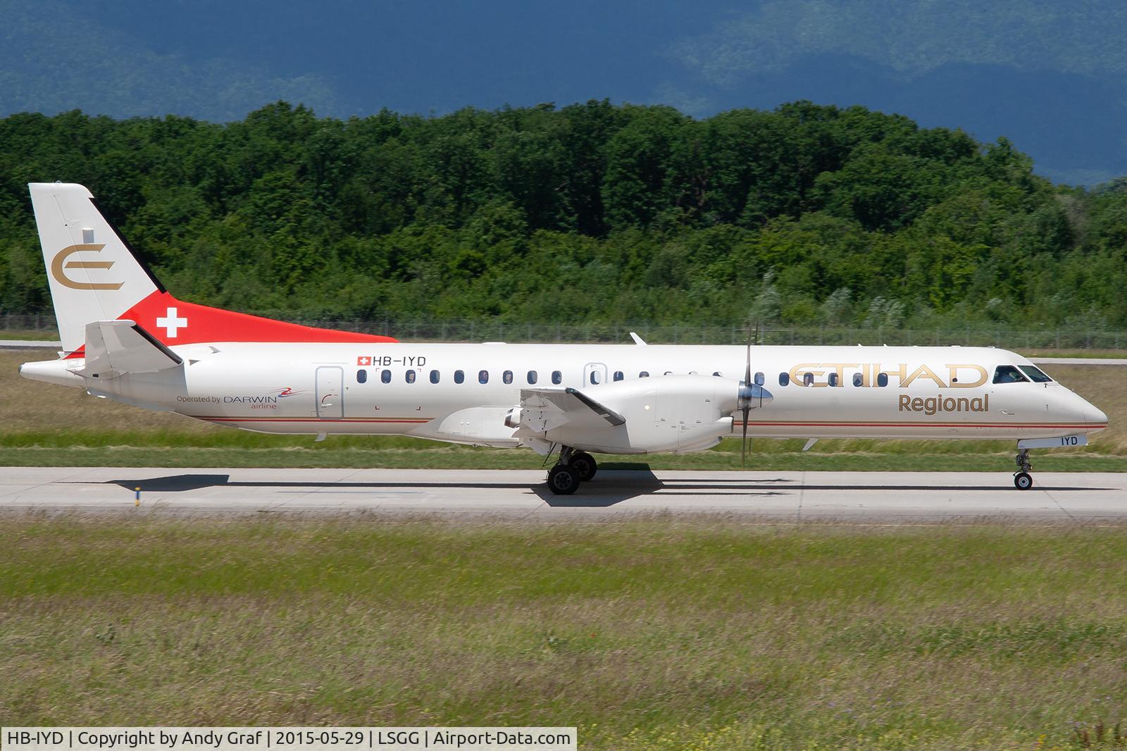 HB-IYD, 1998 Saab 2000 C/N 2000-059, Ethiad Regional S2000