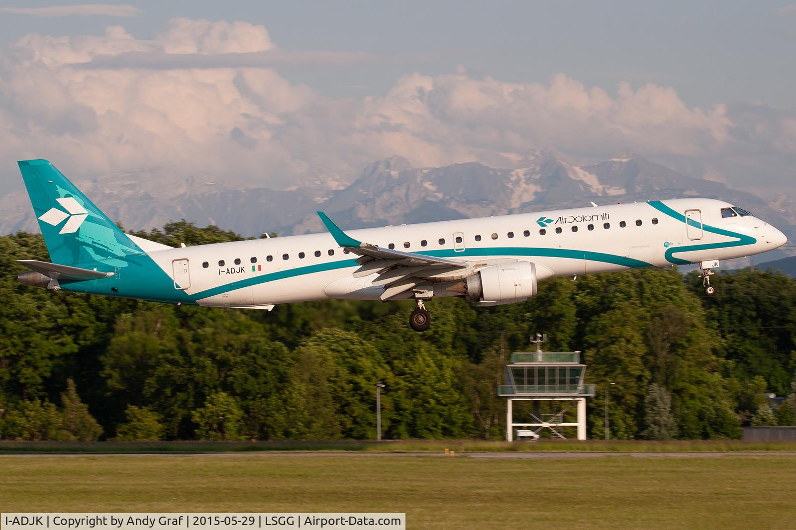 I-ADJK, 2009 Embraer 195LR (ERJ-190-200LR) C/N 19000245, Air Dolomiti EMB195