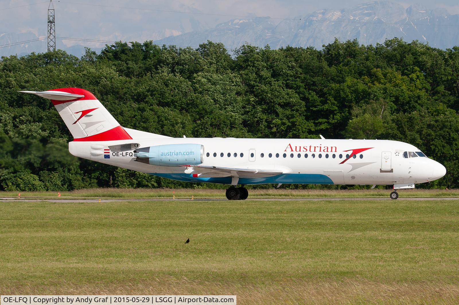 OE-LFQ, 1996 Fokker 70 (F-28-0070) C/N 11568, Austrian F70