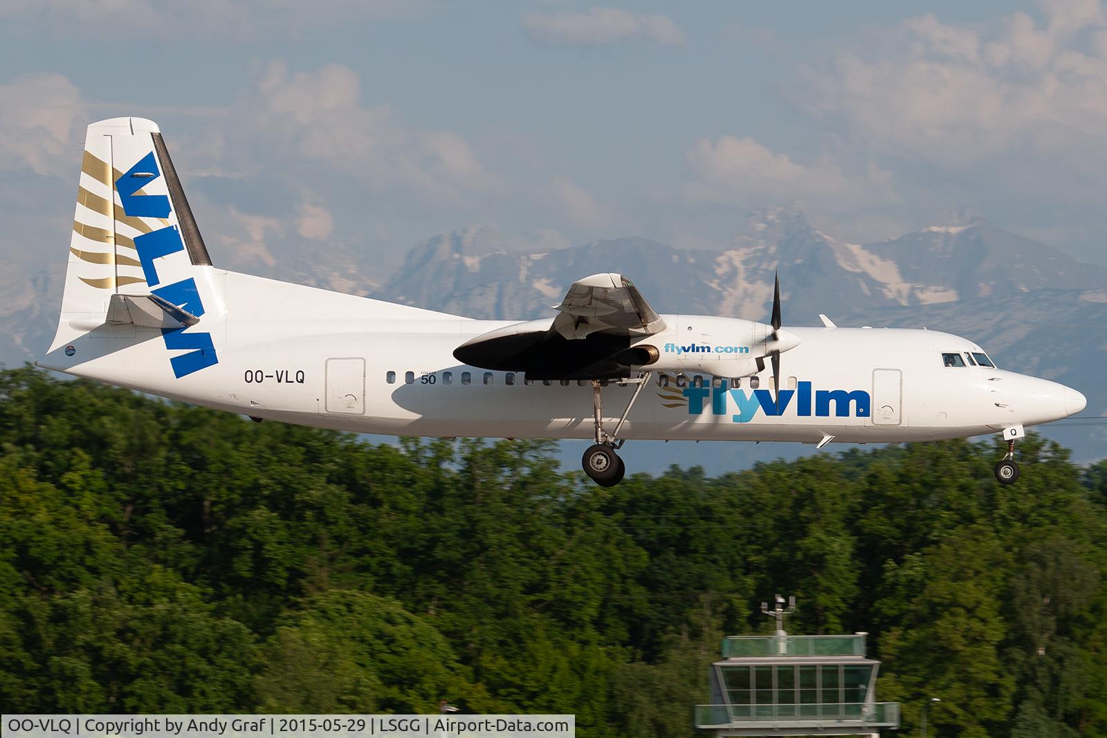 OO-VLQ, 1989 Fokker 50 C/N 20159, VLM F50