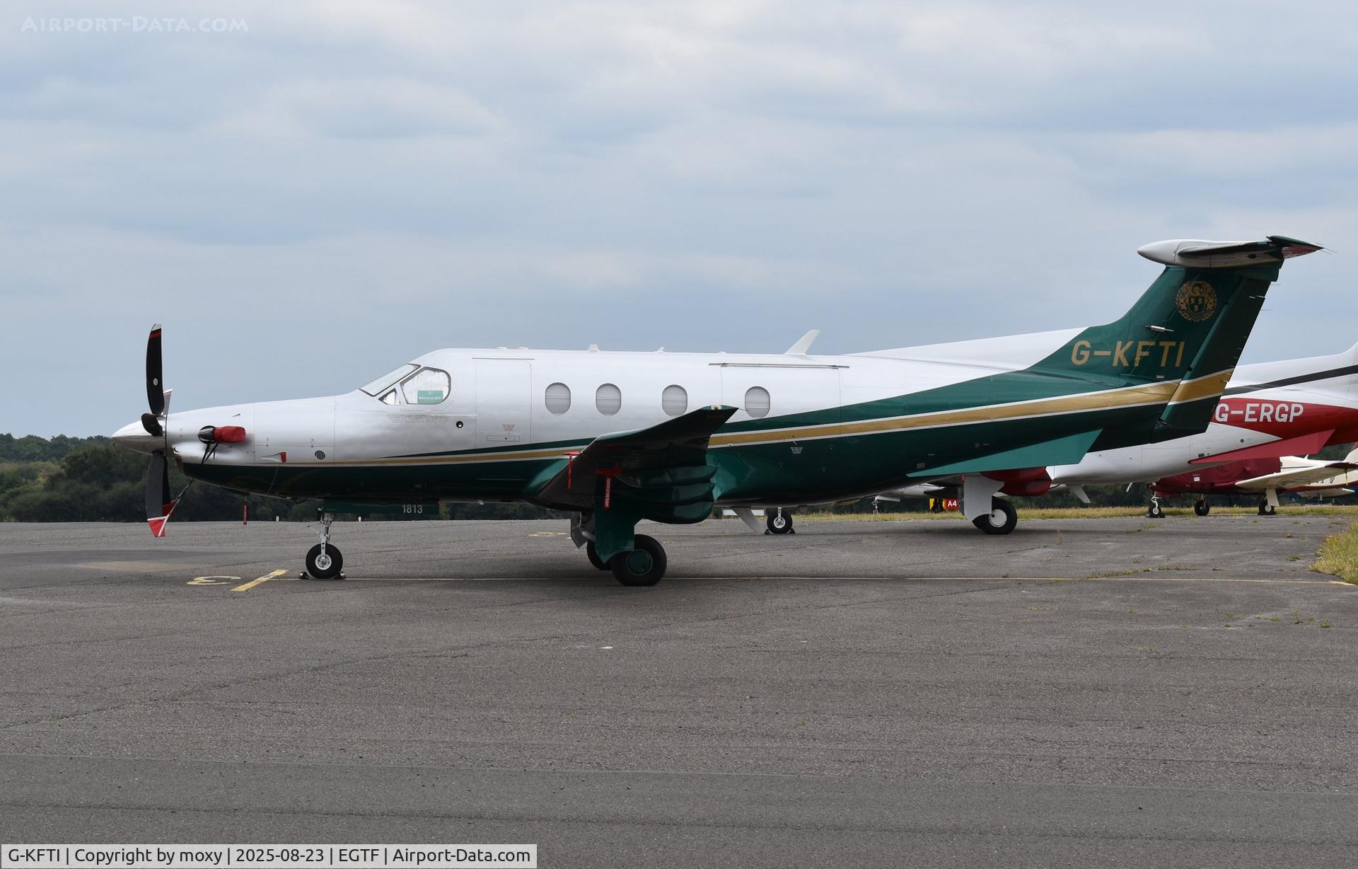G-KFTI, 2018 Pilatus PC-12/47E C/N 1813, Pilatus PC-12/47E at Fairoaks. Ex HB-FSX