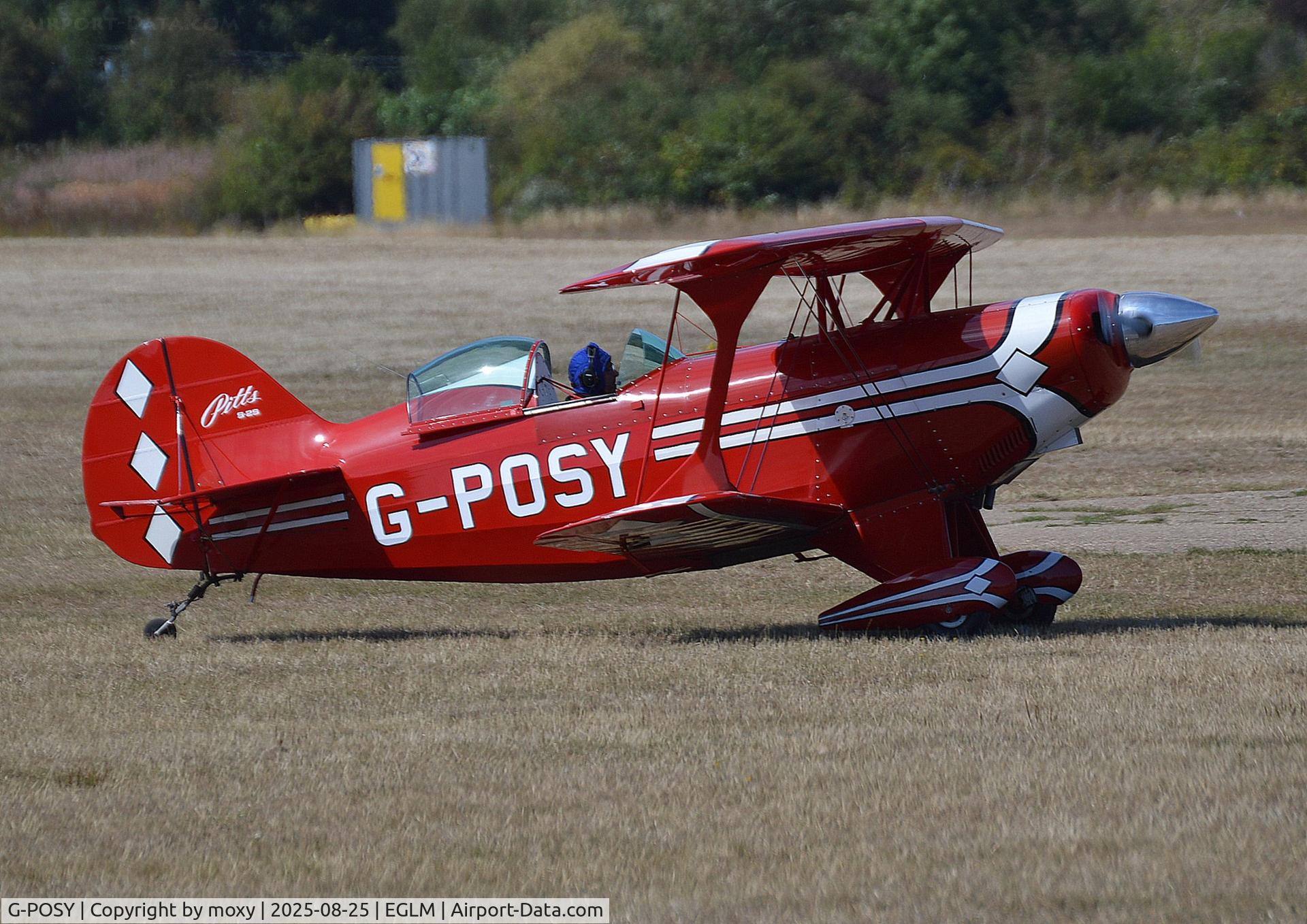 G-POSY, 1992 Aviat Aircraft Inc Pitts S-2S C/N 3018, Pitts S-2S at White Waltham. Ex F-HSZS