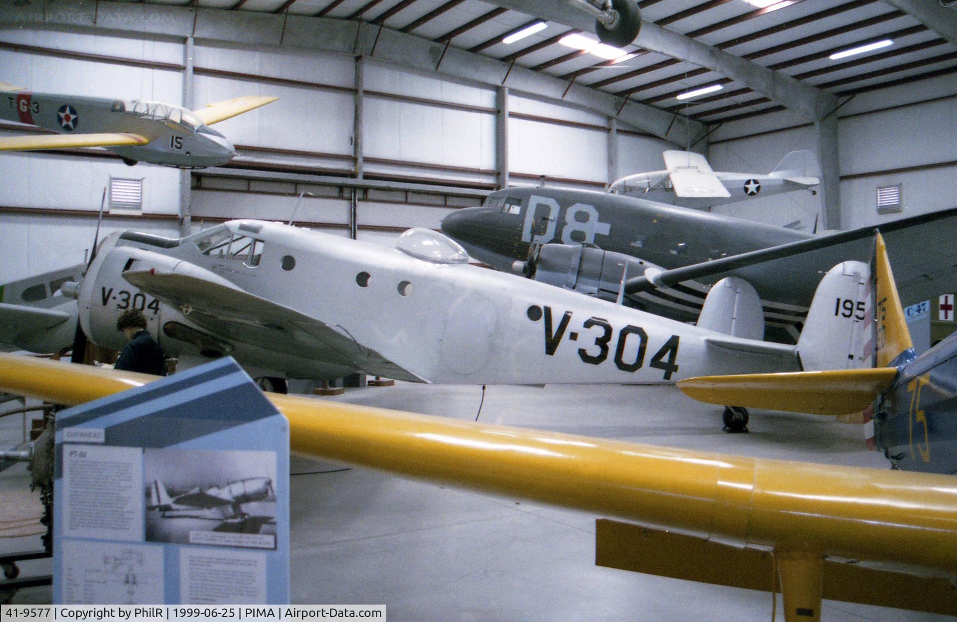 41-9577, Beech AT-11 Kansan C/N 1003, 41-9577 1941 Beechcraft AT-11 Kansan USAAF Pima 25.06.99