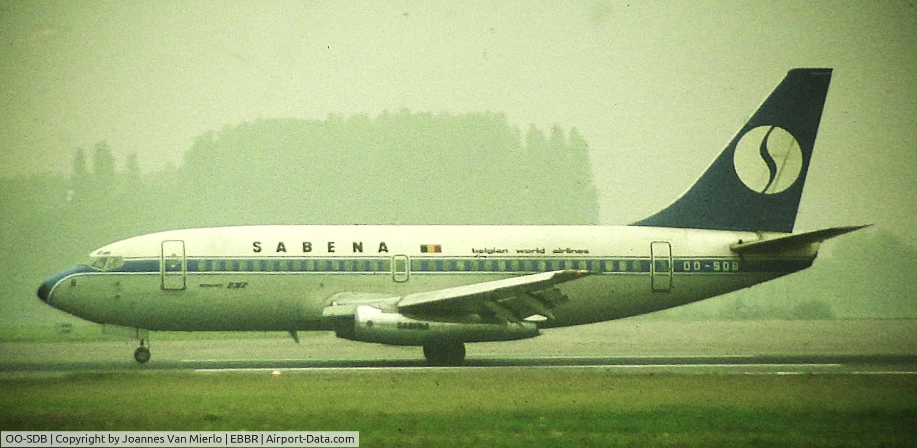 OO-SDB, 1974 Boeing 737-229 C/N 20908, ex-slide