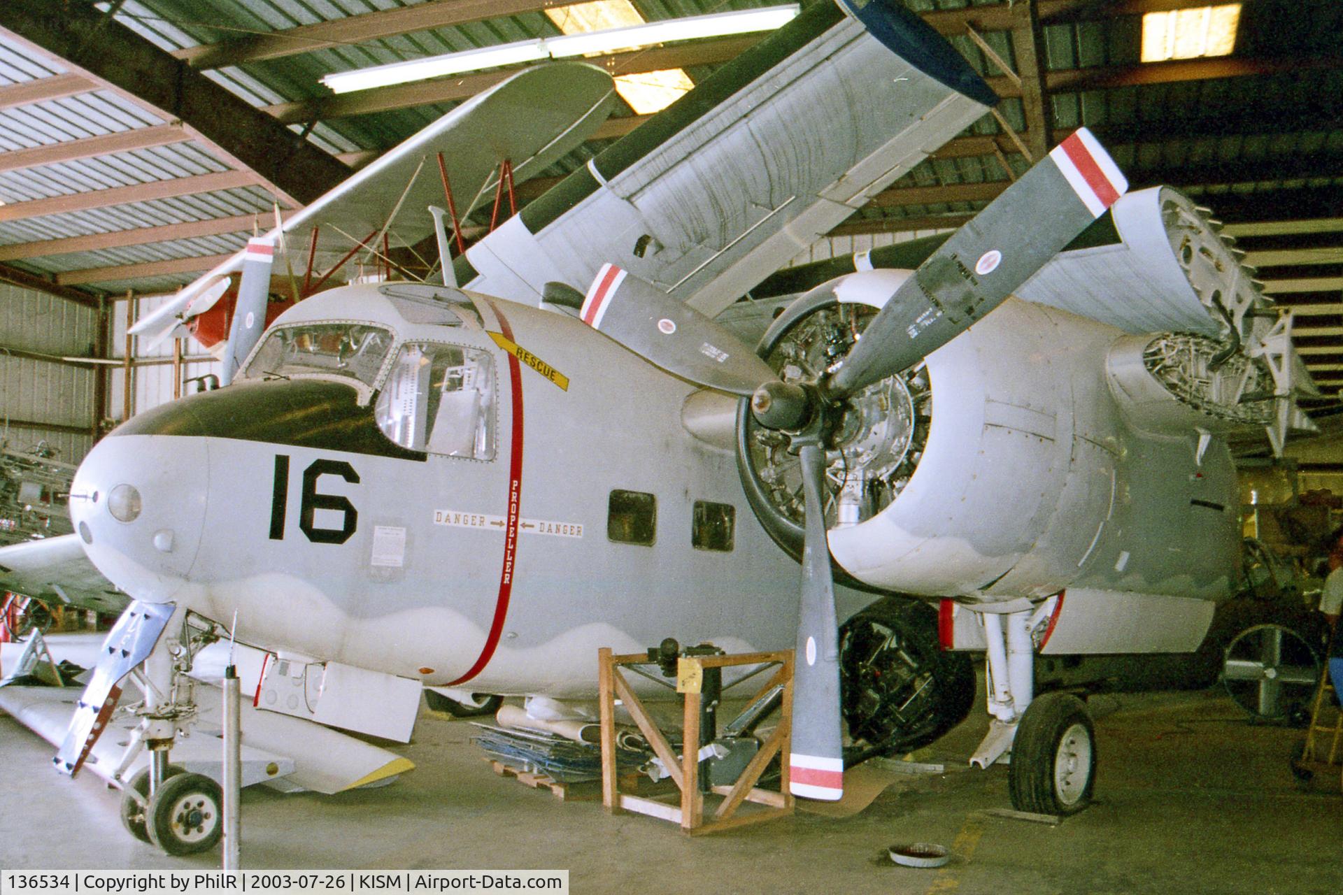 136534, 1957 Grumman US-2B Tracker (G89) C/N 443, 136534  1957 Grumman US-2B Tracker USN Reilly's Aviation Kissimmee 26.07.03