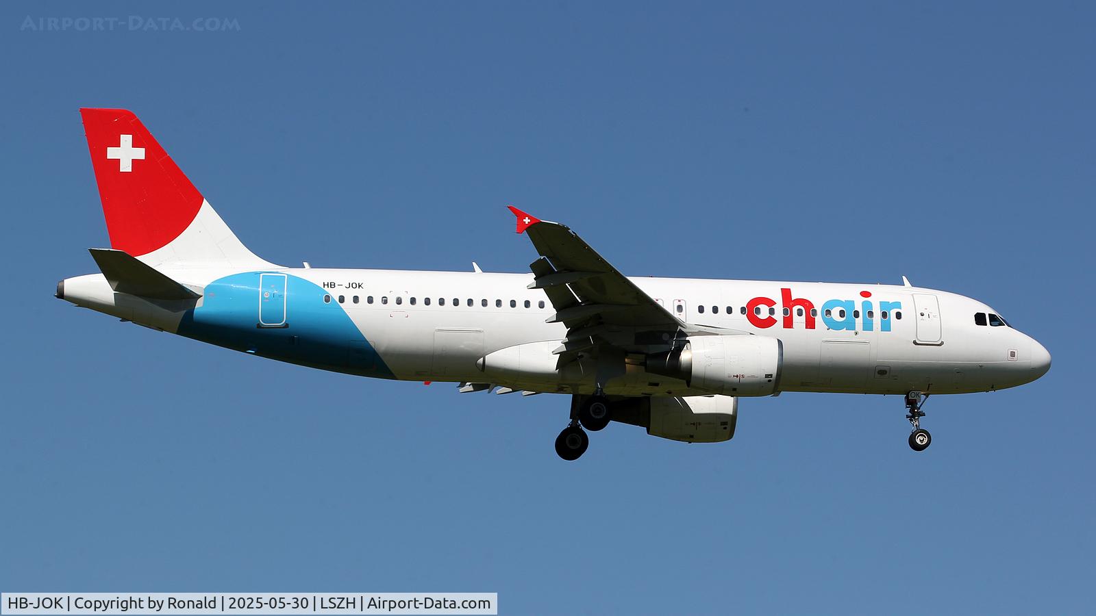 HB-JOK, 2009 Airbus A320-214 C/N 3923, at zrh